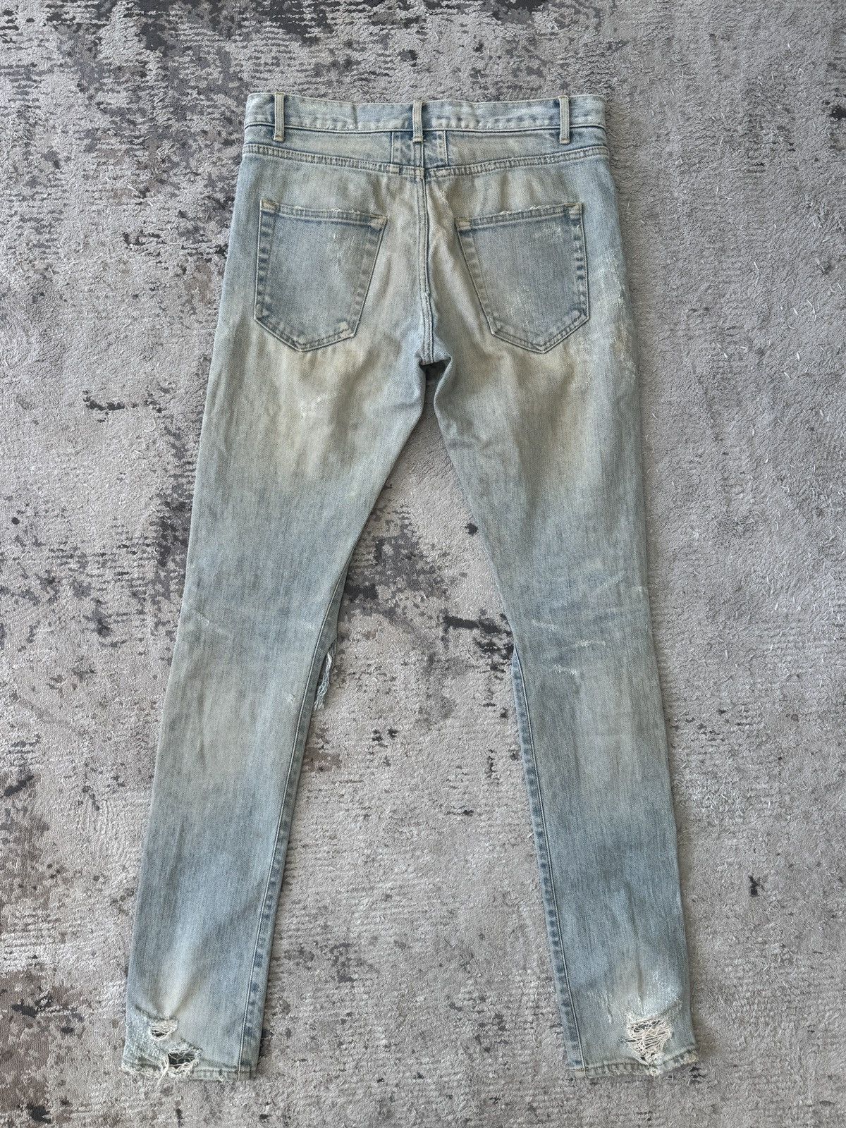 Saint Laurent Paris Saint Laurent Crash Denim Jeans Size US 30 / EU 46 - 7 Thumbnail