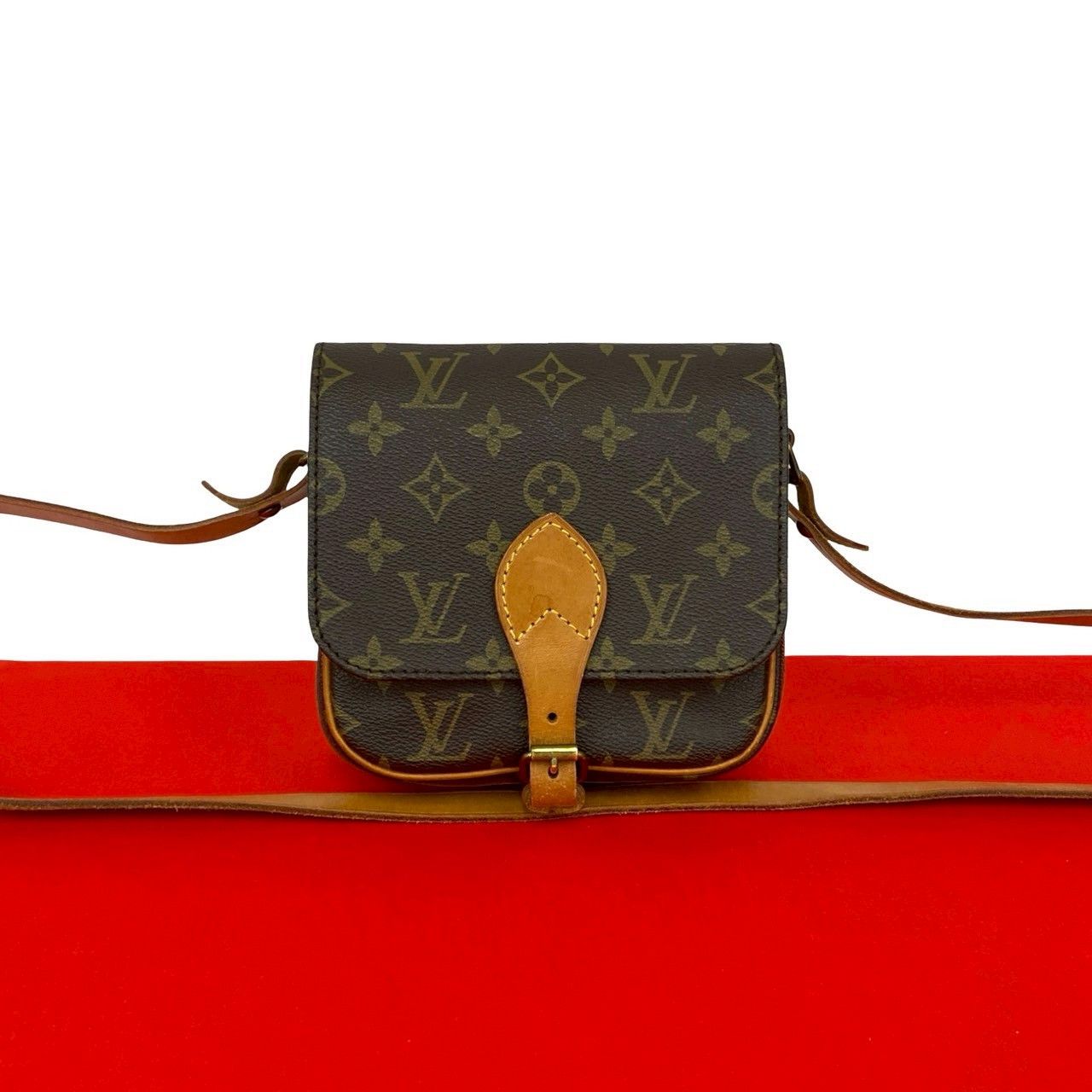 Louis Vuitton Louis Vuitton Louis Vuitton Saint Cloud Monogram Leather Shoulder Bag Textile Shoulder Bag DUTY FREE for USA Size ONE SIZE - 1 Thumbnail