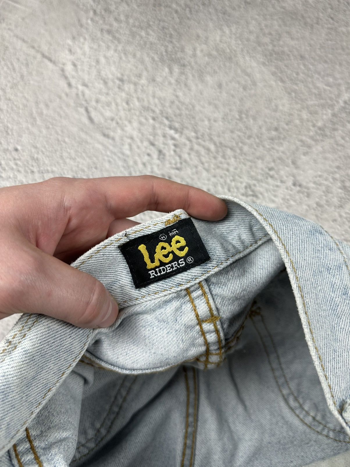 Lee Vintage Lee Riders Washed Denim Blue Jeans Baggy Flared Y2K Size US 35 - 14 Thumbnail