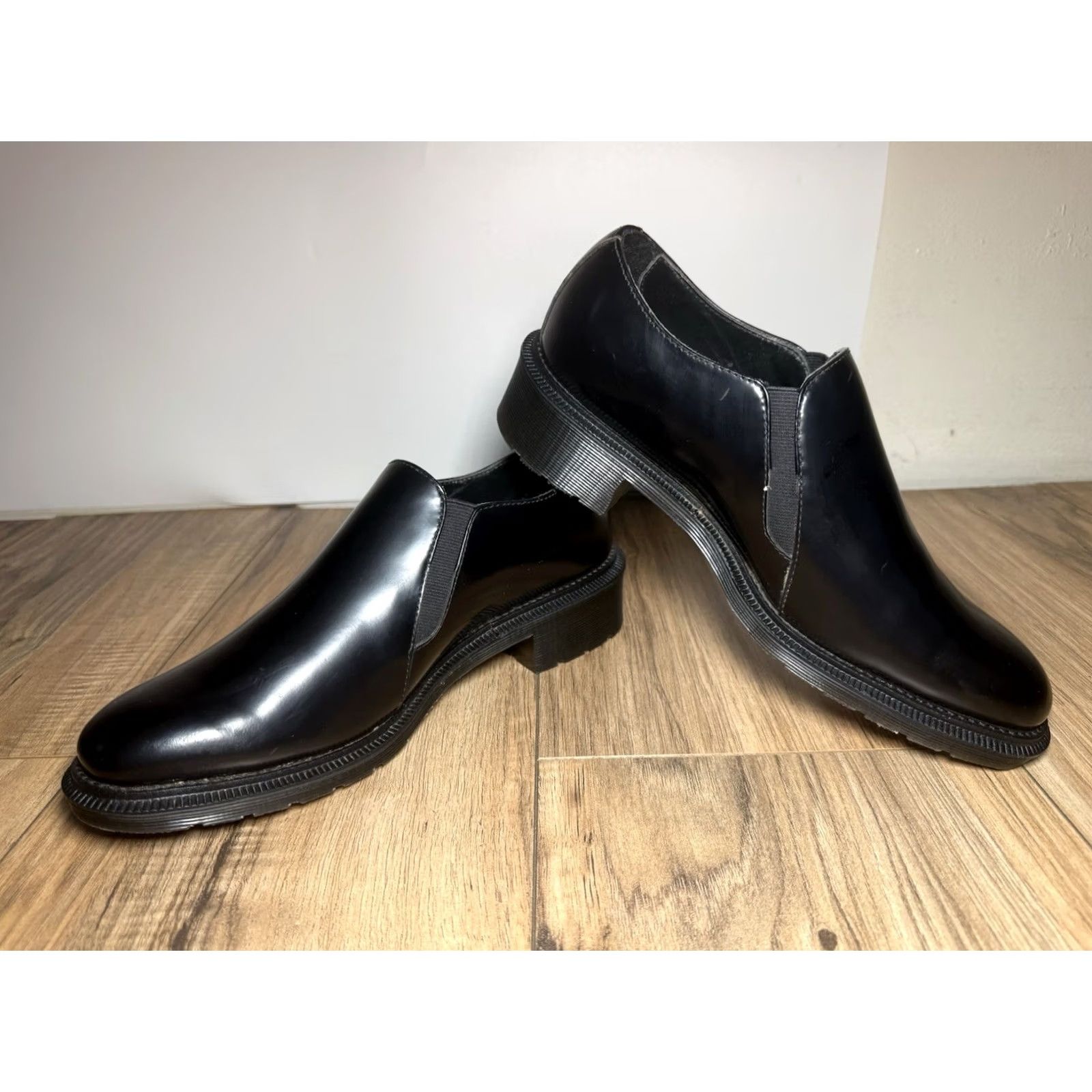 Dr. Martens Dr. Martens Rosyna Loafer Black Polished Smooth Leather Womens Size 8 US 39 Size US 6 / IT 36 - 7 Thumbnail