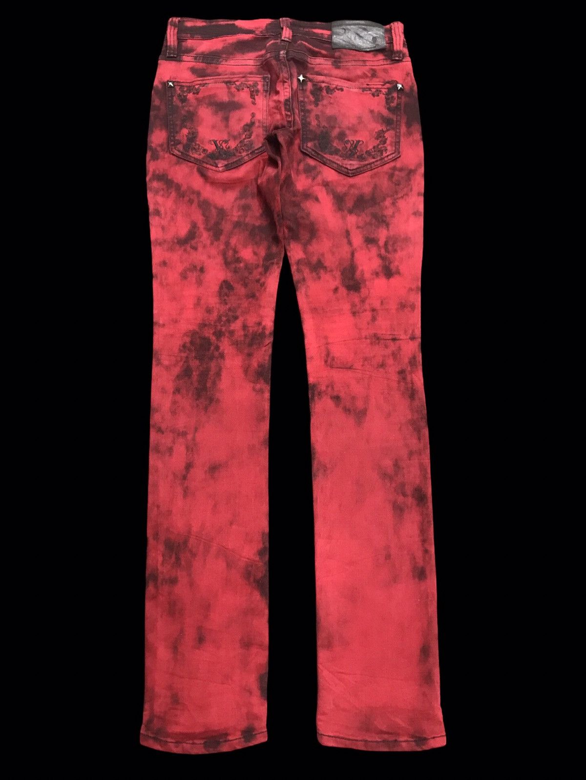 Japanese Brand 💥EMO/GOTHIC STYLE💥Xfrm Sick Design Skinny Soft Denim F245 Size US 29 - 2 Thumbnail