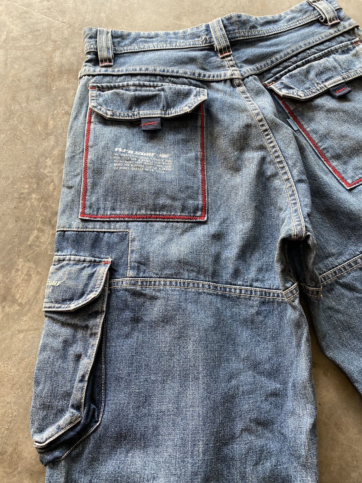 JNCO × Jean × Vintage Vintage Paul Jr Lajolla Surf California Cargo Denim Size US 32 / EU 48 - 11 Thumbnail