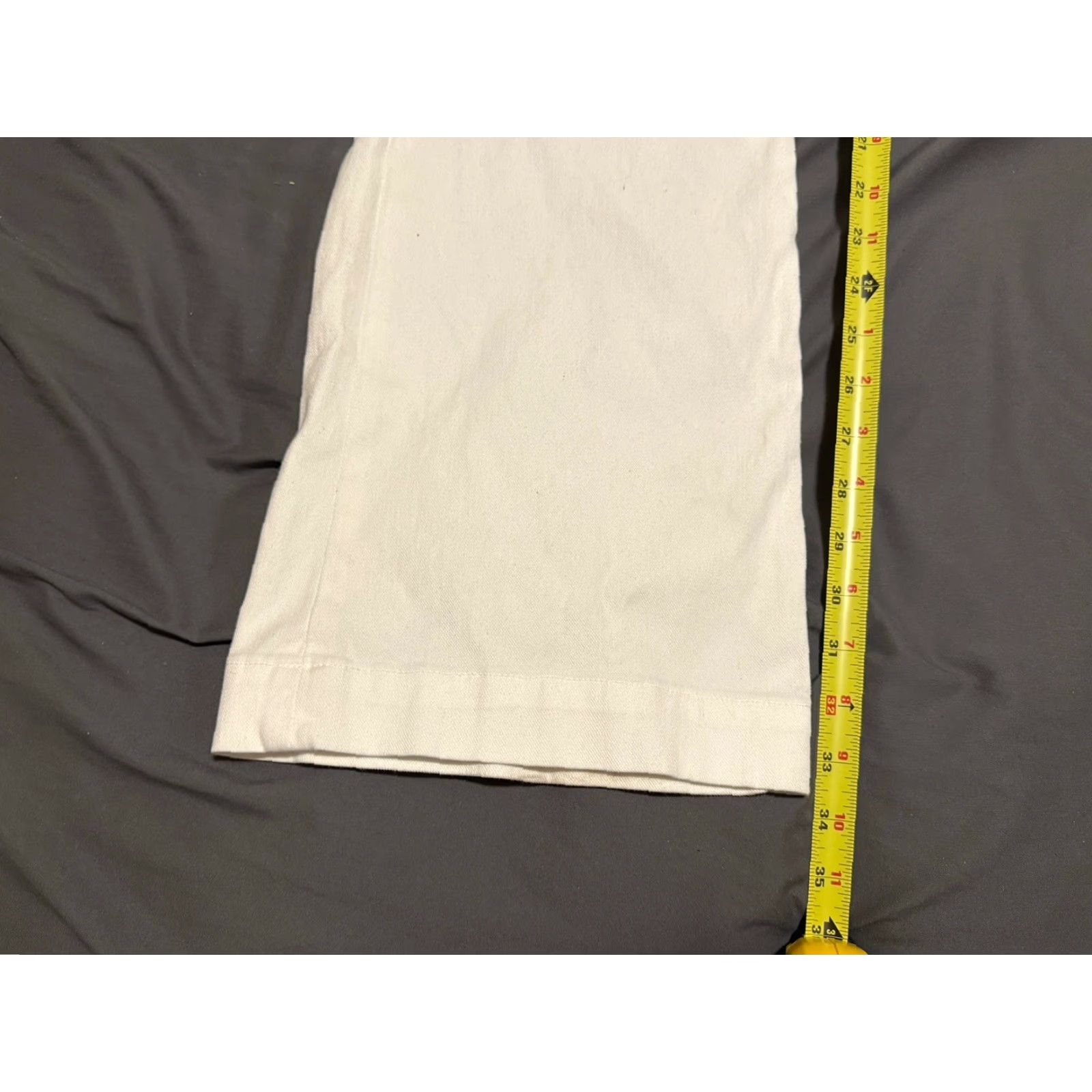 7 For All Mankind Seven For All Mankind Dojo Embroidered White Wide Leg Flare Jeans Women Sz 31x33.5 Size 30" / US 8 / IT 44 - 4 Thumbnail