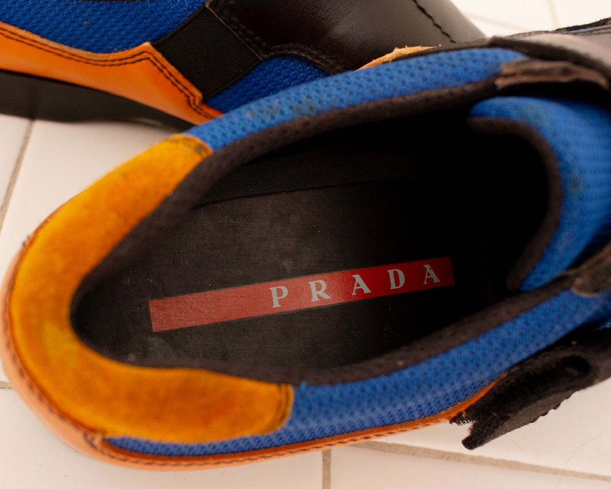 Prada Prada sneakers Mens SZ8.5 Leather Suede Mesh Single Monk Size US 8.5 / EU 41-42 - 11 Thumbnail