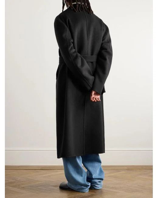 Jil Sander o1w1db10825 Double Breasted Coat in Black Size US L / EU 52-54 / 3 - 3 Thumbnail