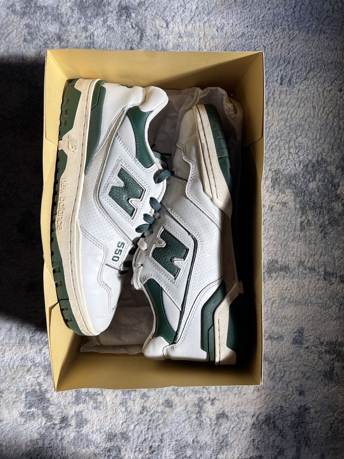 aimé leon dore new balance 550 green