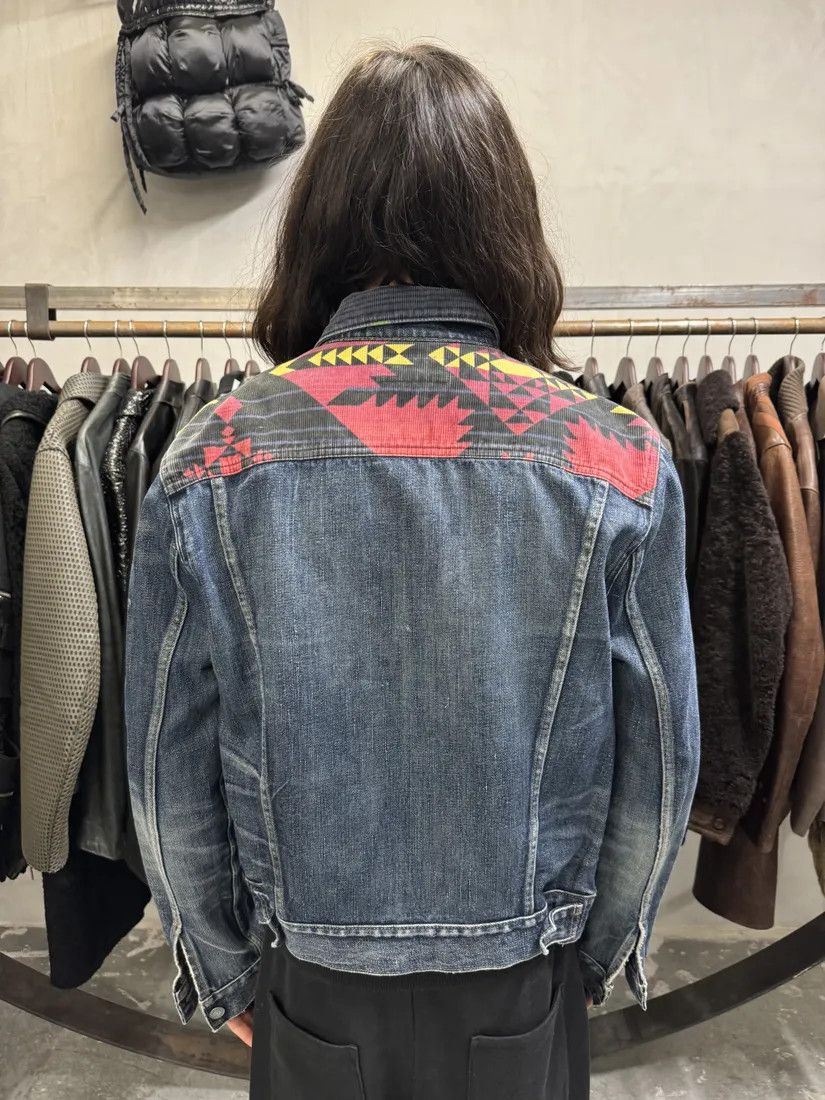Polo Ralph Lauren × Vintage 1990s Ralph Lauren Faded Blue Denim Indian Jacket Size US M / EU 48-50 / 2 - 3 Thumbnail