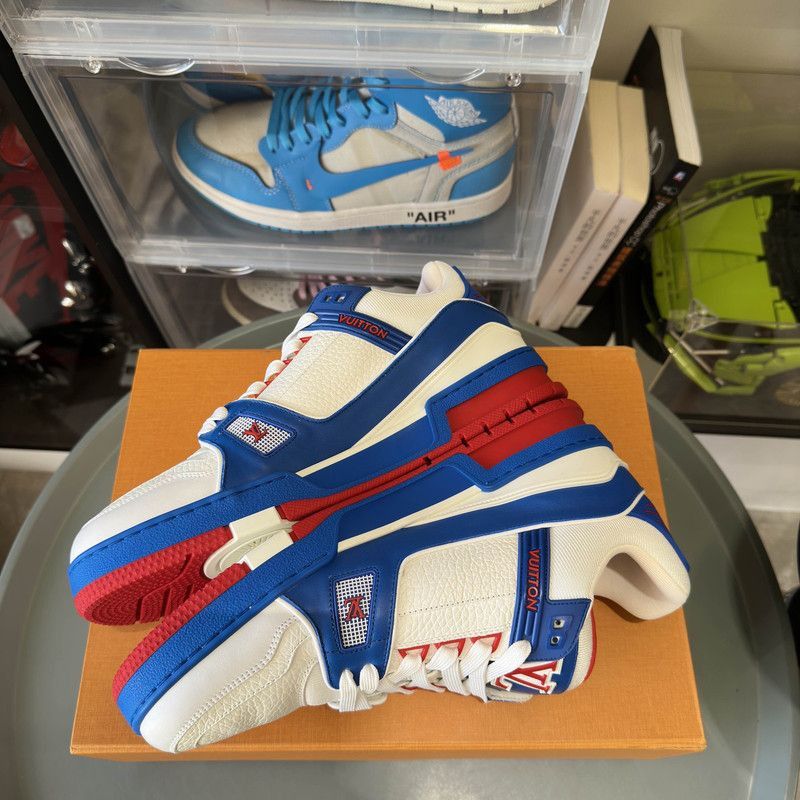 Louis Vuitton Louis Vuitton Trainer Color-Blocked Fashion Sneakers -2508 Size US 9 / EU 42 - 8 Thumbnail