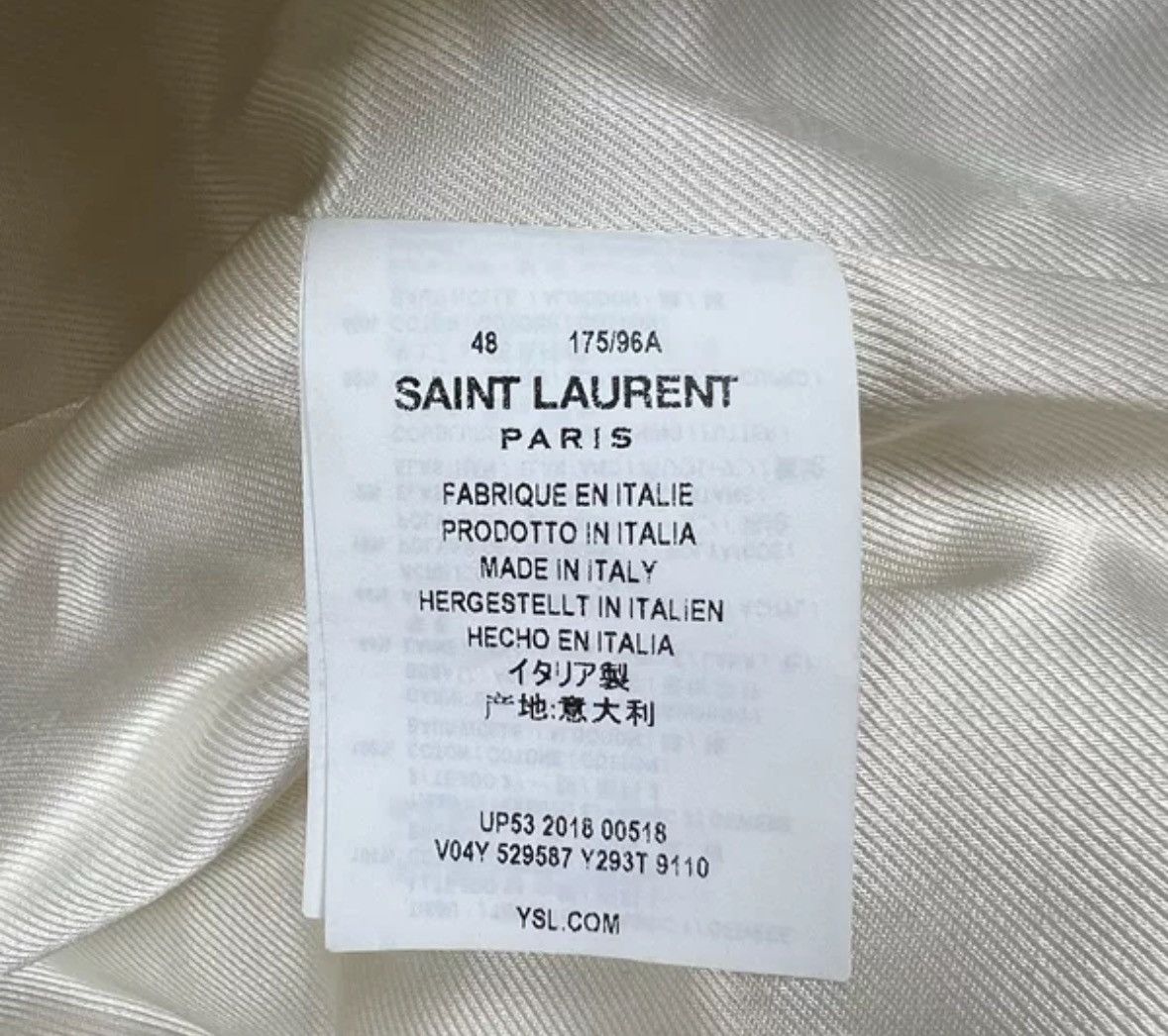 Saint Laurent Paris × Yves Saint Laurent Saint Laurent slp18fw plush teddy jacket Size US M / EU 48-50 / 2 - 4 Thumbnail
