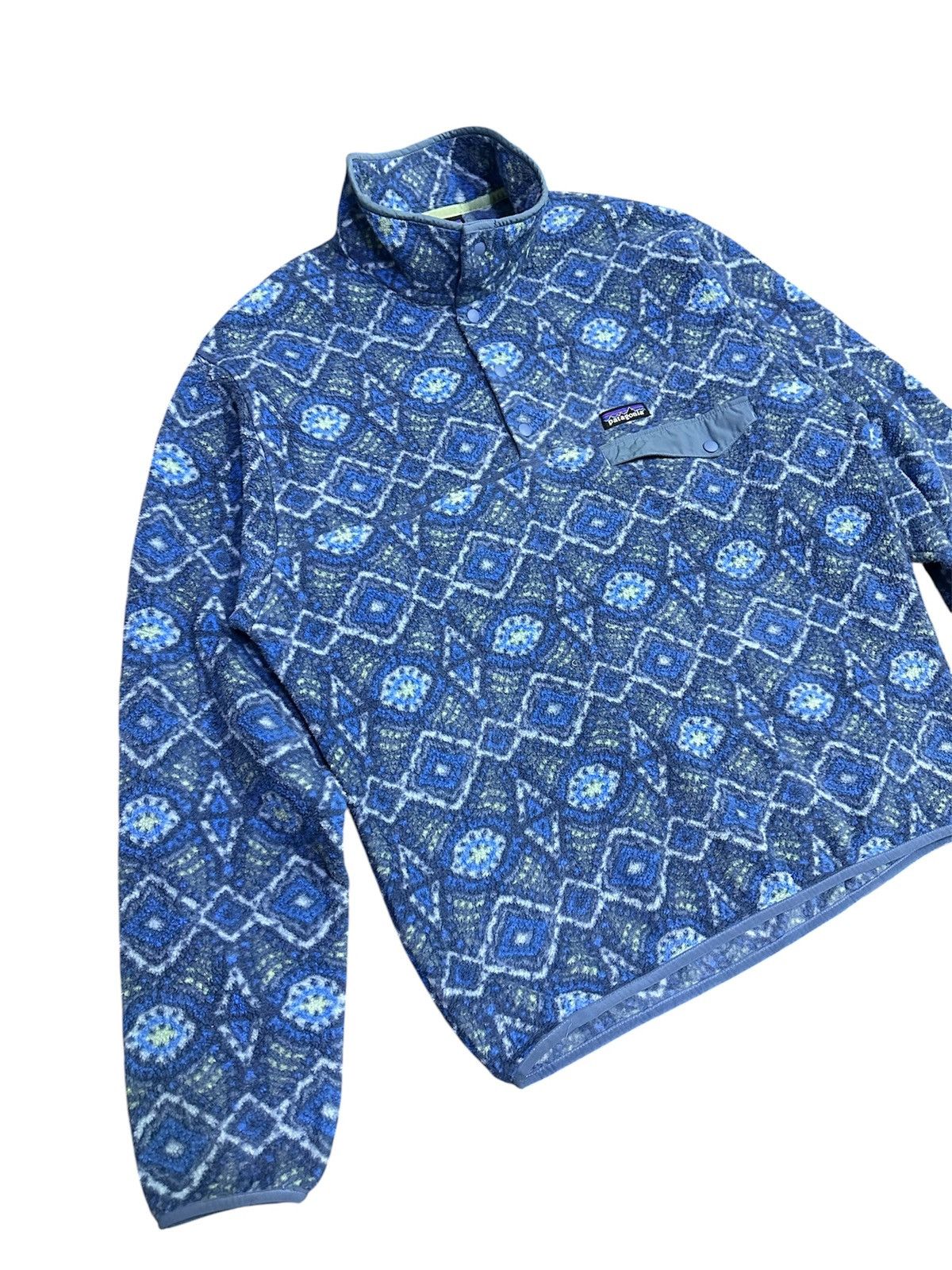 Patagonia Rare Patagonia Snapbutton Abstract Fleece Size US M / EU 48-50 / 2 - 2 Thumbnail