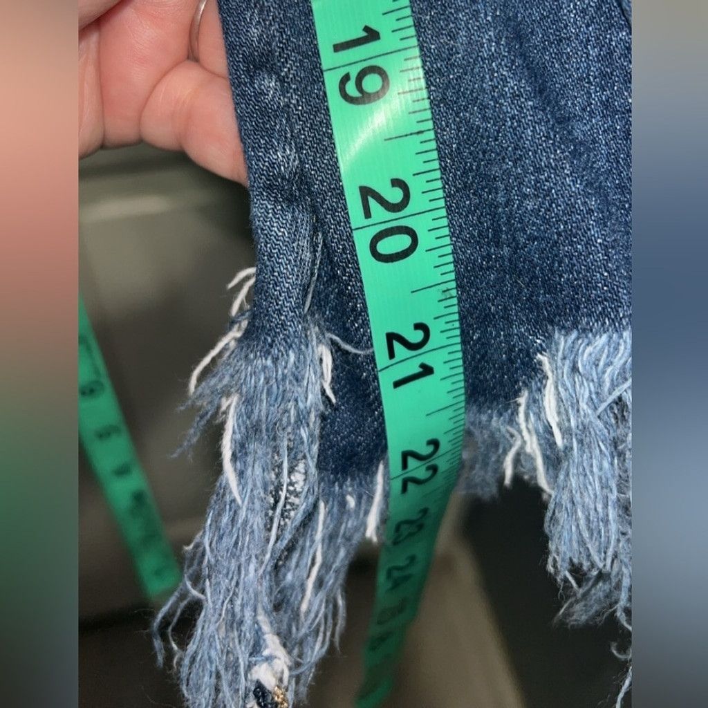 Kancan USA Kancan mid rise blue denim jeans with distressed details Size 27" / US 4 / IT 40 - 5 Thumbnail