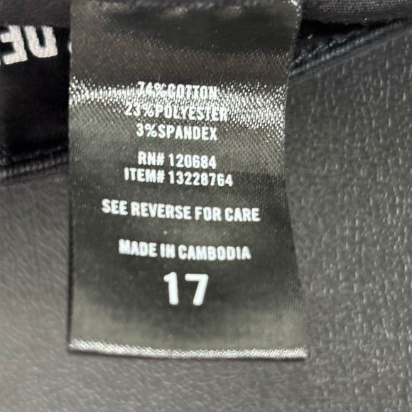 Other (Size 17) HT Denim Hi Rise Super Skinny Jeans Black Checker Size 40" / US 18 - 10 Thumbnail