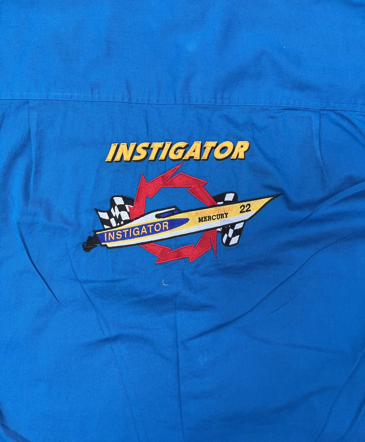 Vintage Vintage Racer Blue Button Up Size US XL / EU 56 / 4 - 6 Thumbnail