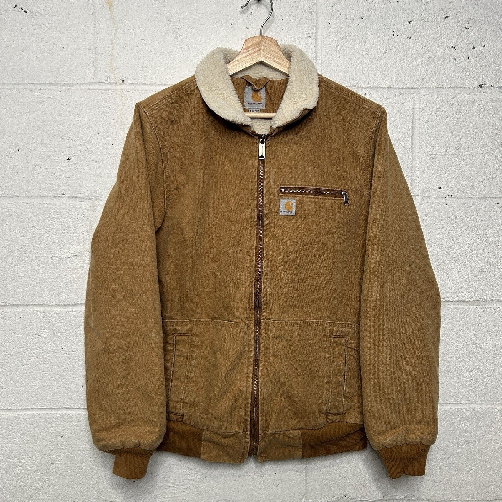 Carhartt Carhartt Sherpa-Lined Wildwood Jacket “Brown” Size L / US 10 / IT 46 - 1 Thumbnail