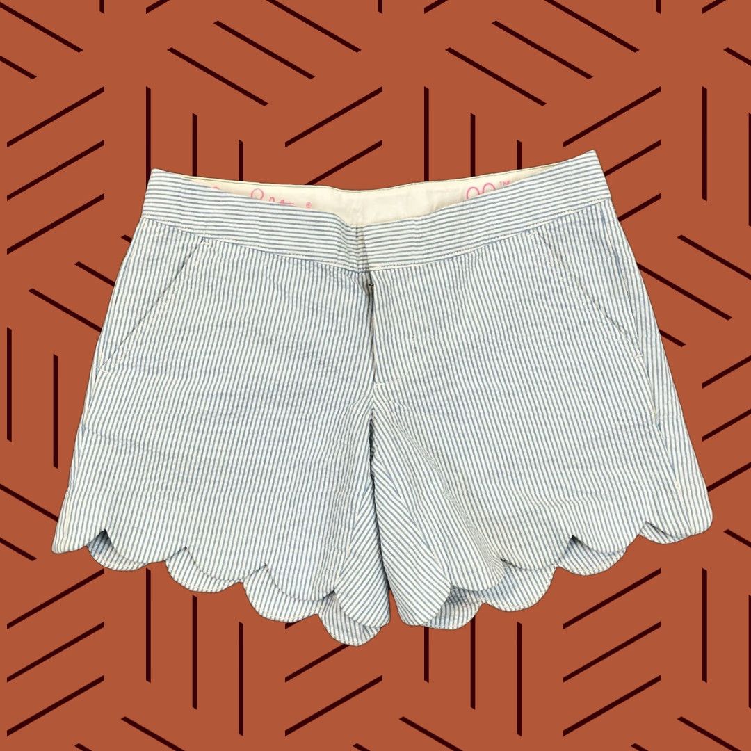 Lilly Pulitzer Lilly Pulitzer Shorts Womens Size 00 Buttercup Blue White Striped 92034 Size 24" / US 00 / IT 34 - 1 Thumbnail