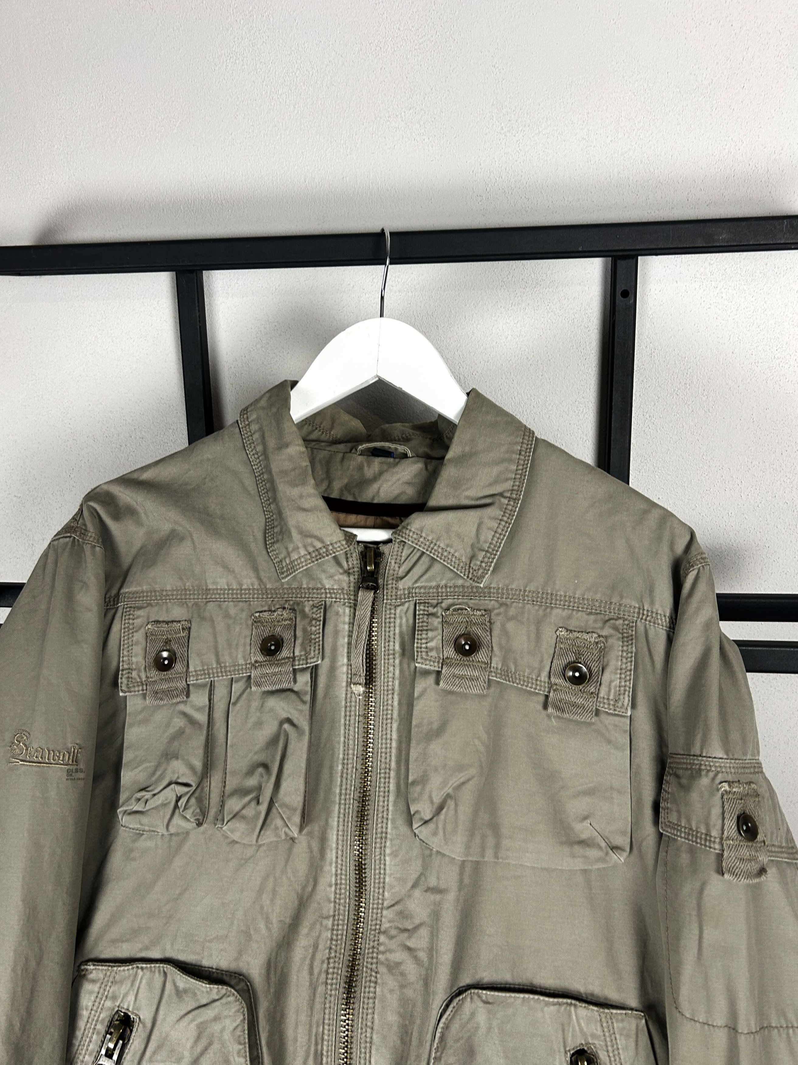 Japanese Brand VTG Safari Utility Jacket Military Field Zip Workwear Style Size US M / EU 48-50 / 2 - 3 Thumbnail