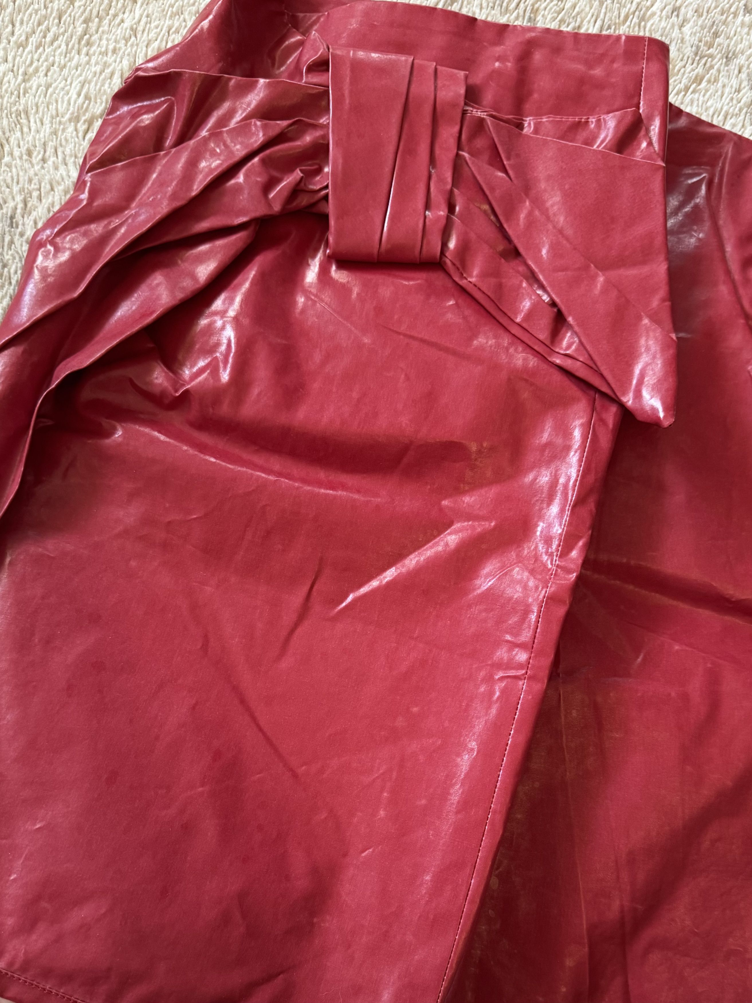 Isabel Marant Isabel Marant Vintage 2000s Red Mini Skirt Size 25" / US 0 / IT 36 - 4 Thumbnail
