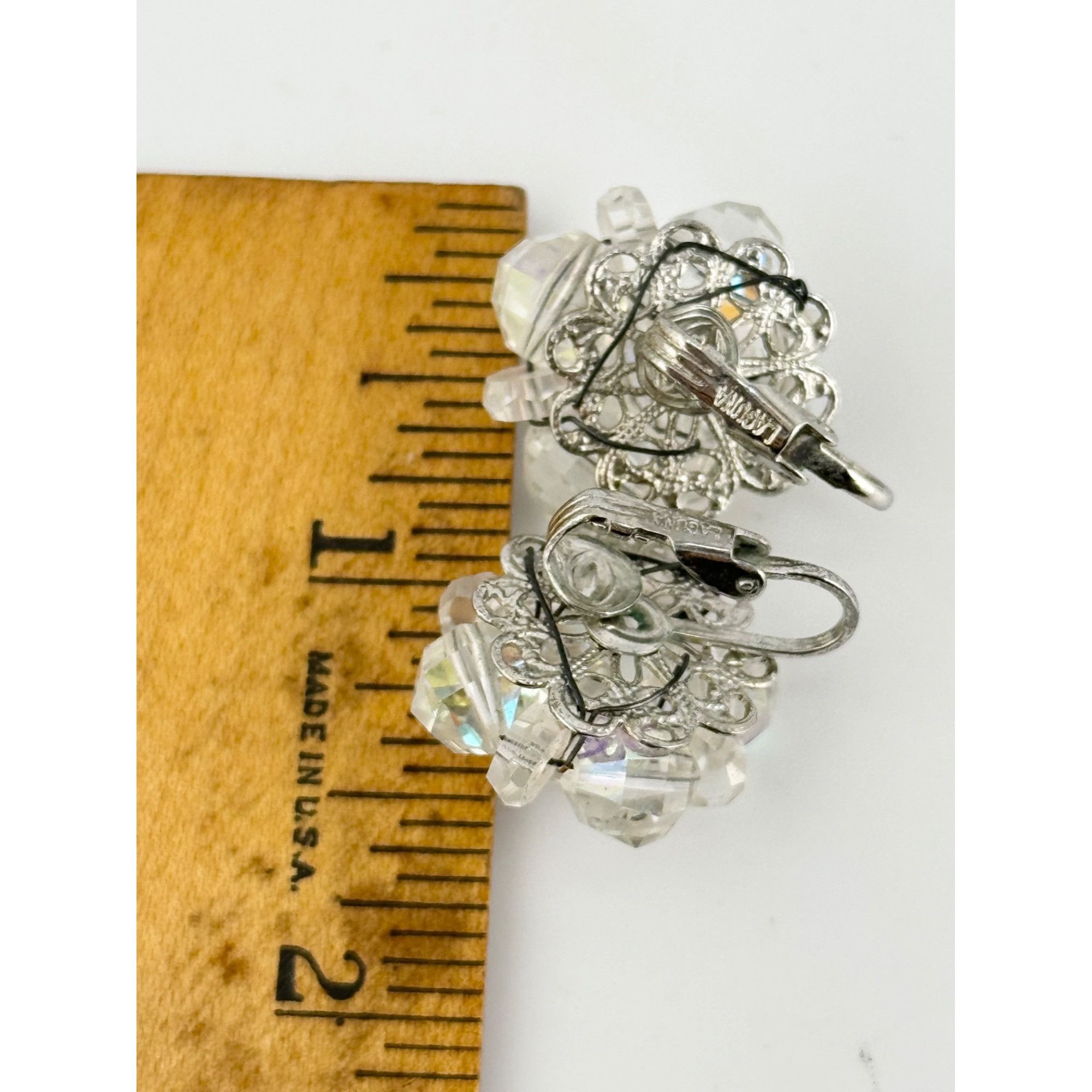Vintage Vintage Laguna Crystal Earrings Size ONE SIZE - 3 Thumbnail