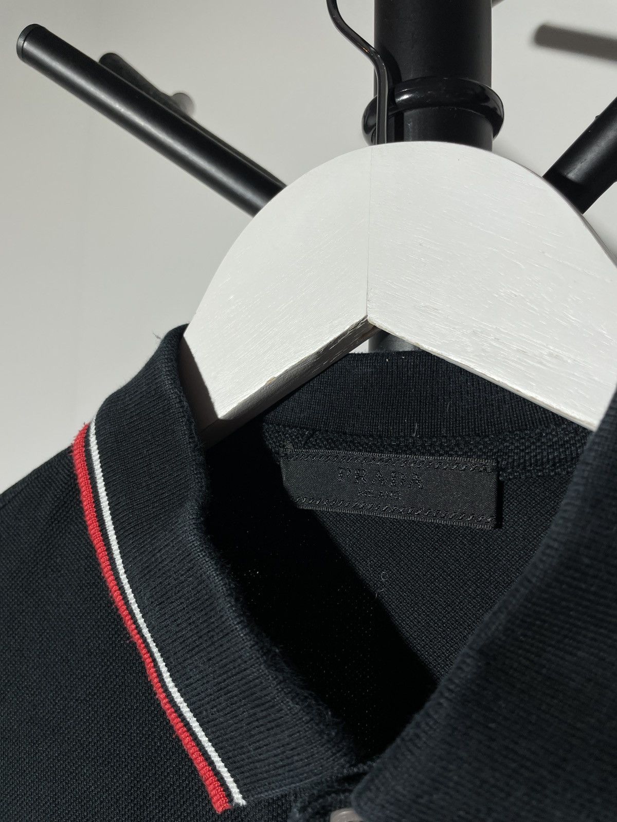 Prada Prada Men’s Black Tab Polo Shirt Size US S / EU 44-46 / 1 - 7 Thumbnail