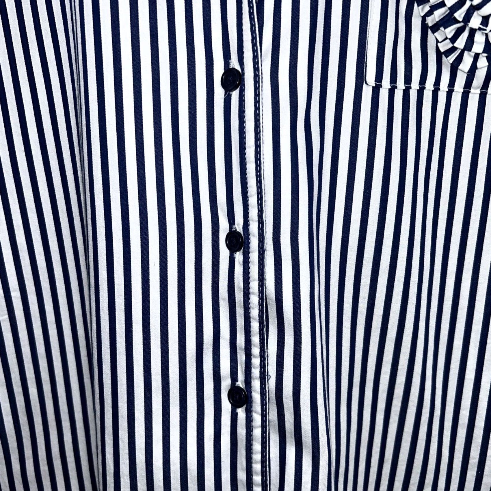 Vintage VINTAGE Kate Spade Dream Little Dream Button Down Striped Pajama Top Women’s Sz Medium Size M / US 6-8 / IT 42-44 - 4 Thumbnail