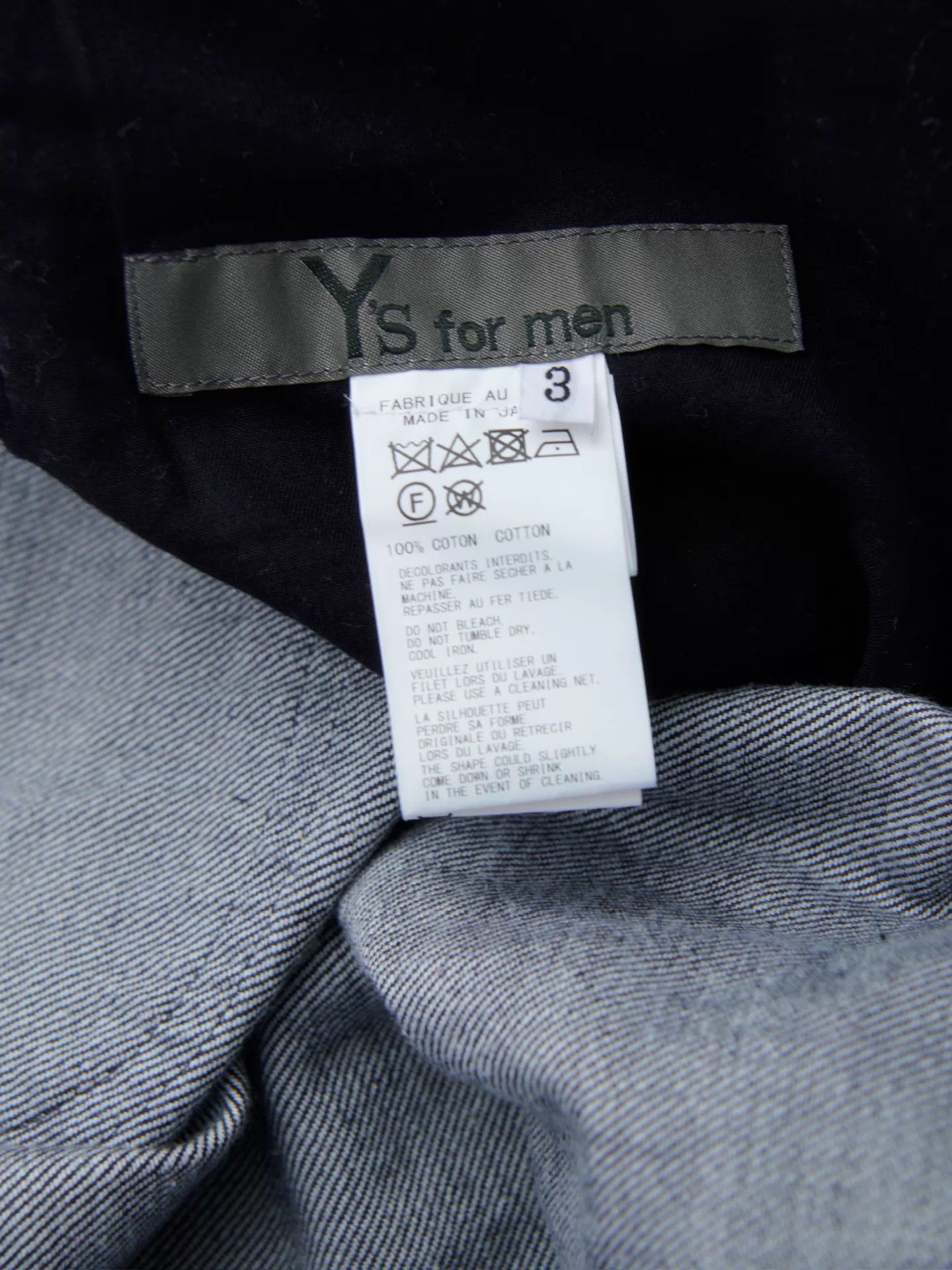 Yohji Yamamoto Yohji Yamamoto Y’s for men Drawstring Denim Baggy Work Size US 34 / EU 50 - 9 Thumbnail