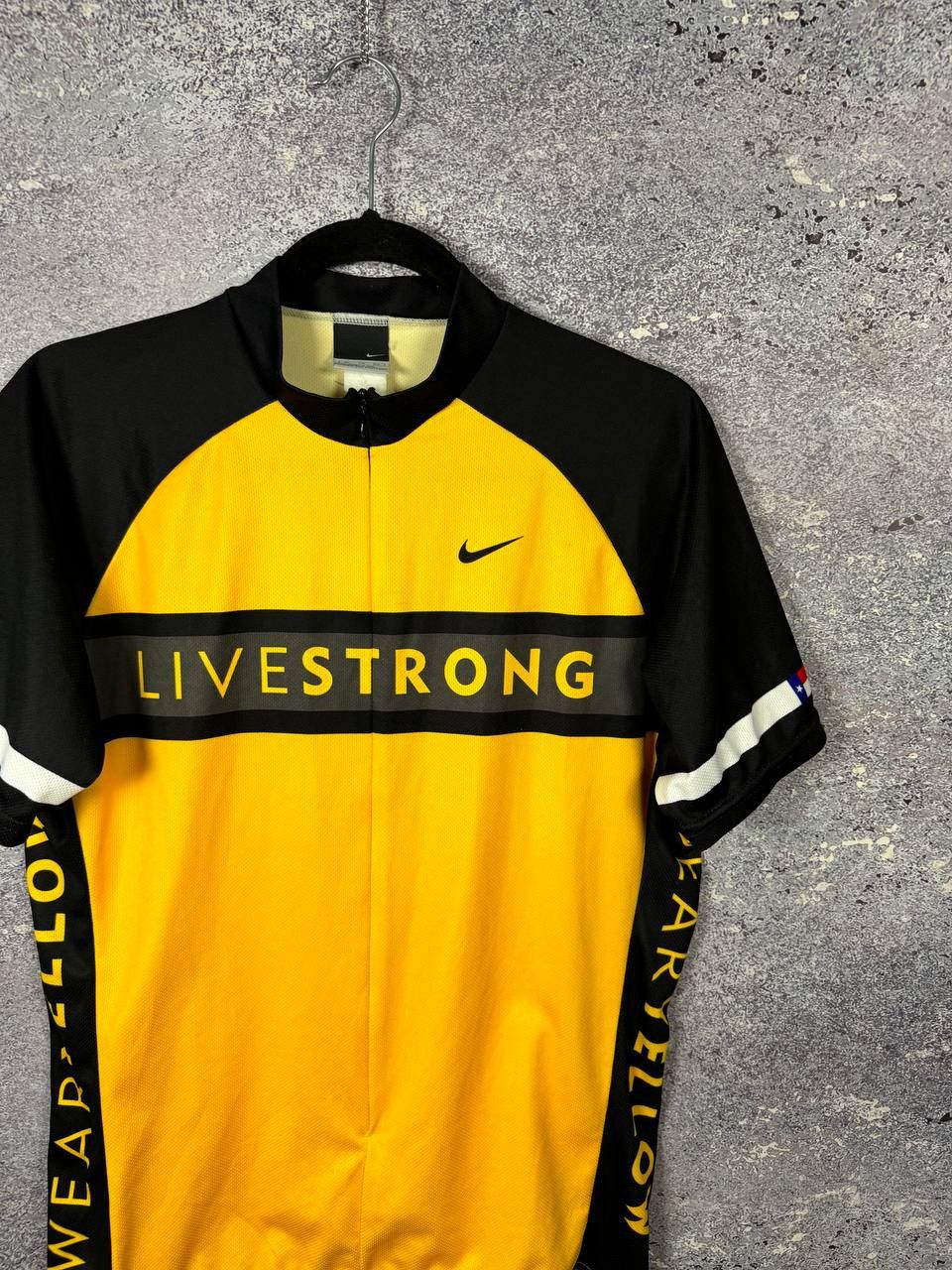 Bicycle × Nike × Vintage NIKE LIVESTRONG Cycling Jersey 3/4 Zip Men's Made In USA Size US XL / EU 56 / 4 - 6 Thumbnail
