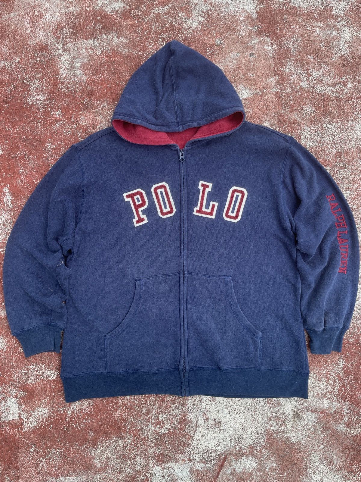 Polo Ralph Lauren Vintage polo Ralph lauren big logo spell out hoodie Size US XL / EU 56 / 4 - 10 Thumbnail