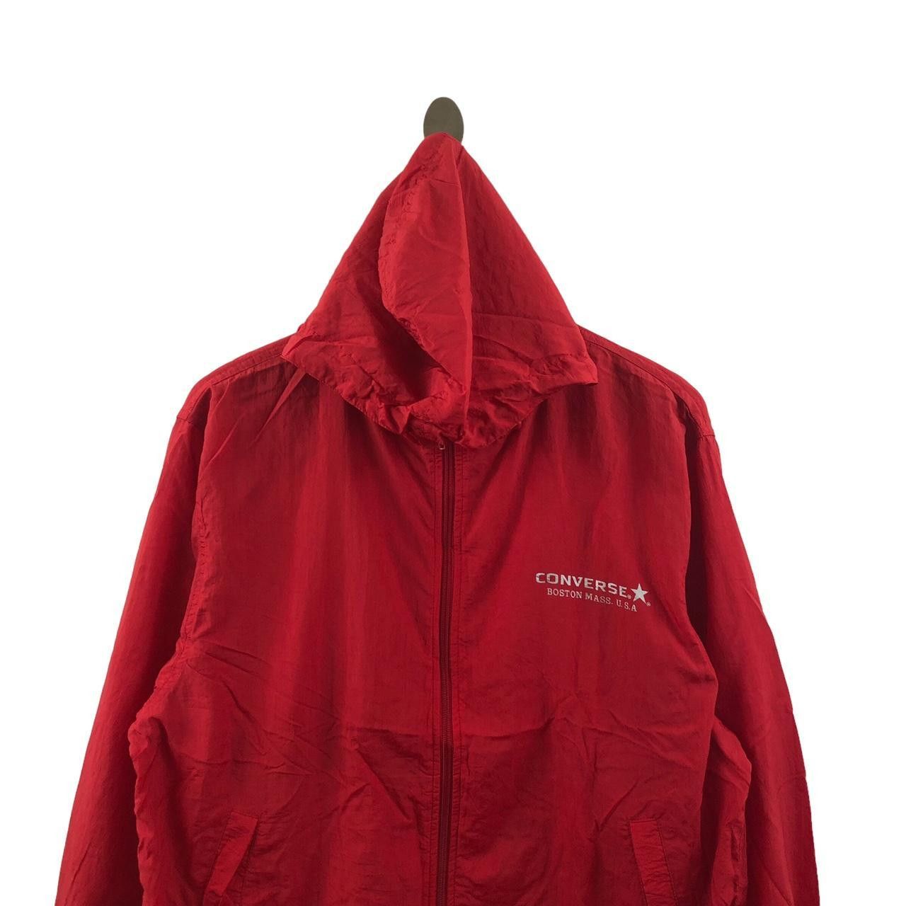 Converse CONVERSE BOSTON USA All Star Red Hoodie Jacket Windbreaker Size L / US 10 / IT 46 - 3 Thumbnail