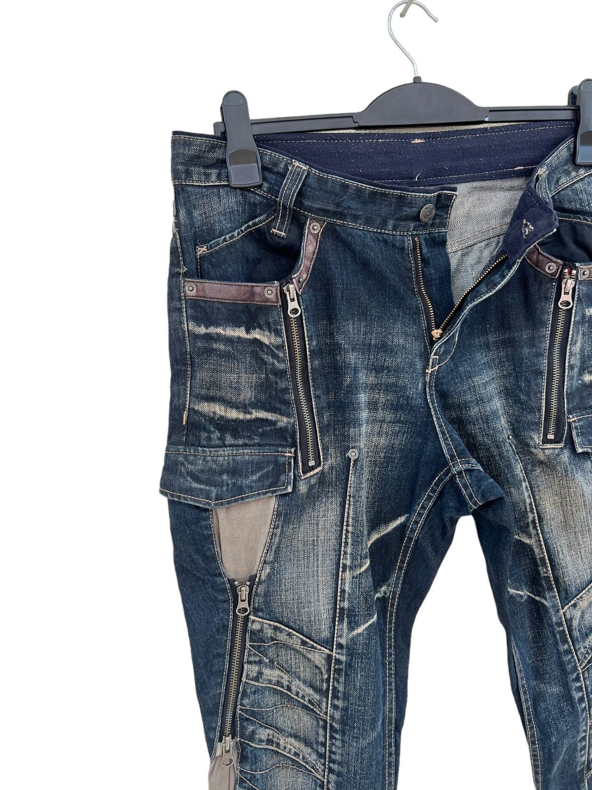 PPFM Vintage PPFM Bondage Denim Parachute Cargo Jeans Size US 32 / EU 48 - 7 Thumbnail