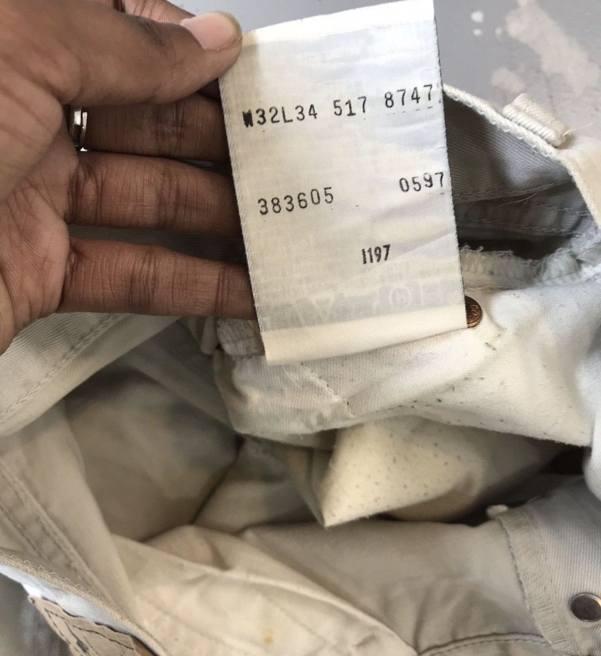 Levi's Vintage levis white tab off white denim Size US 32 / EU 48 - 6 Thumbnail