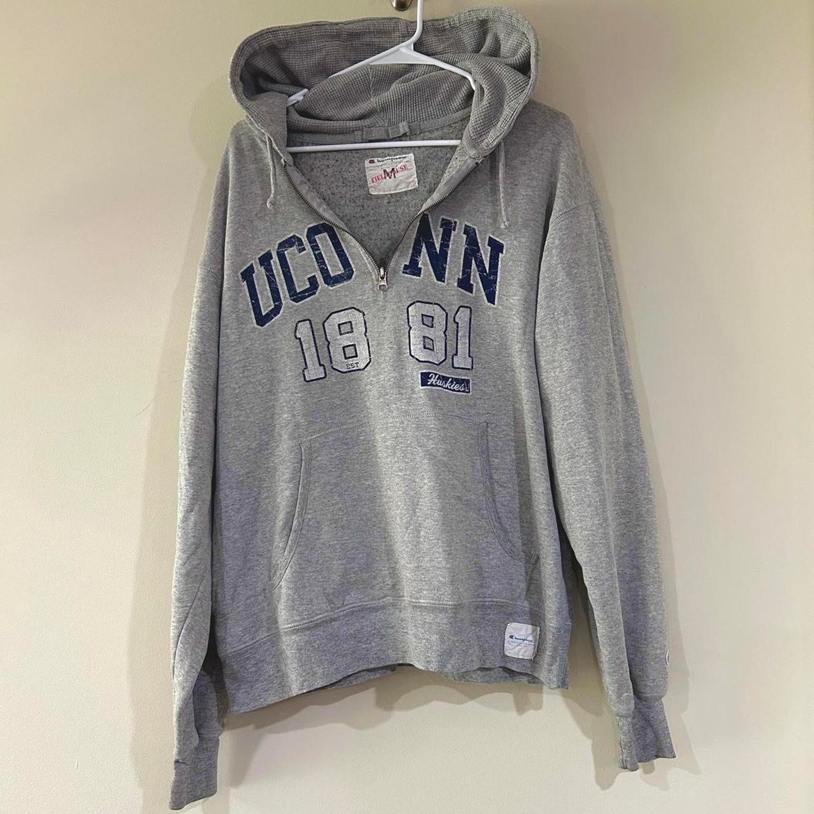 Champion Champion UConn Huskies Half Zip Hoodie Size US M / EU 48-50 / 2 - 1 Thumbnail