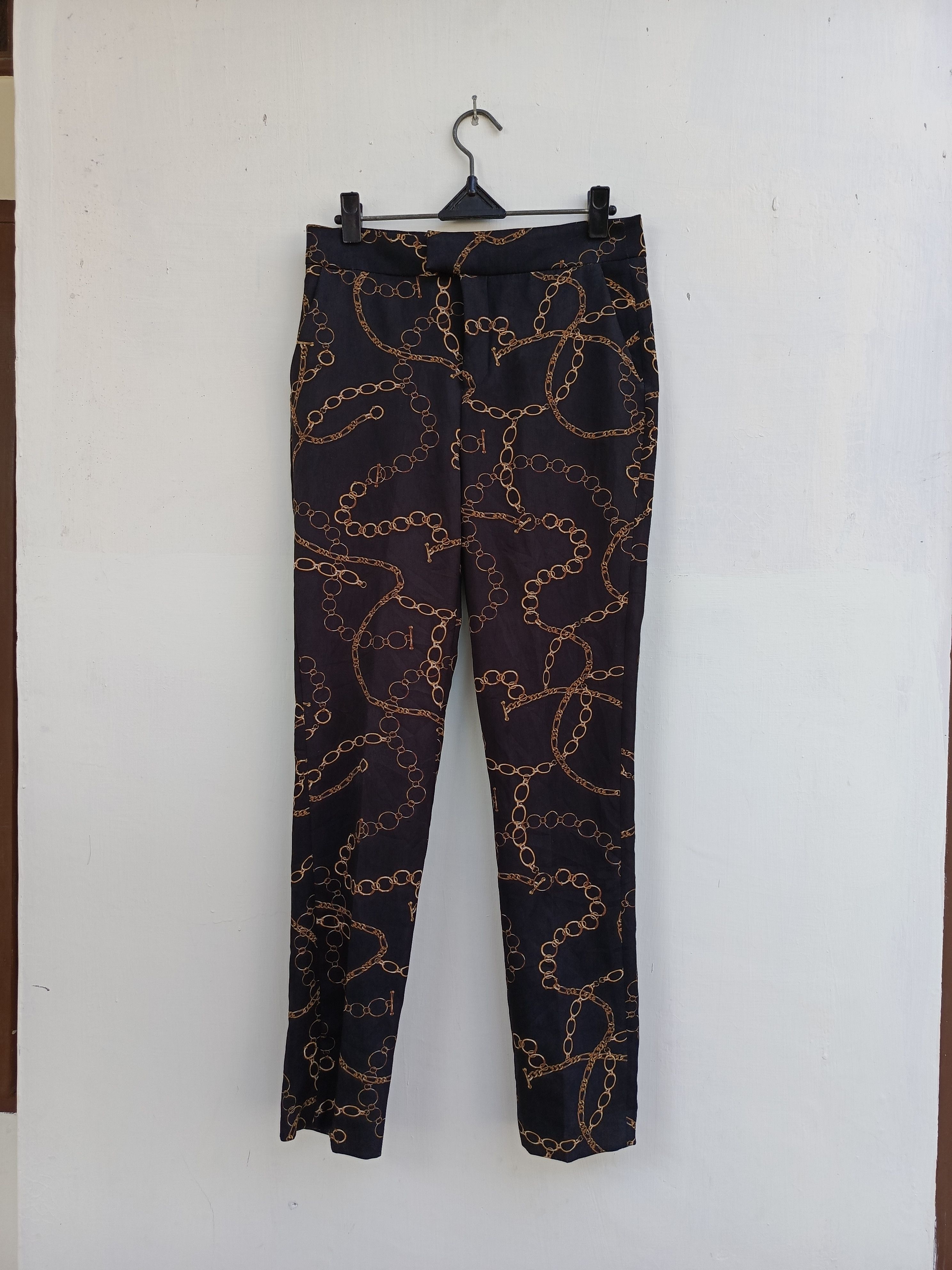 Zara Zara chain pattern women pants Size 26" / US 2 / IT 38 - 1 Thumbnail