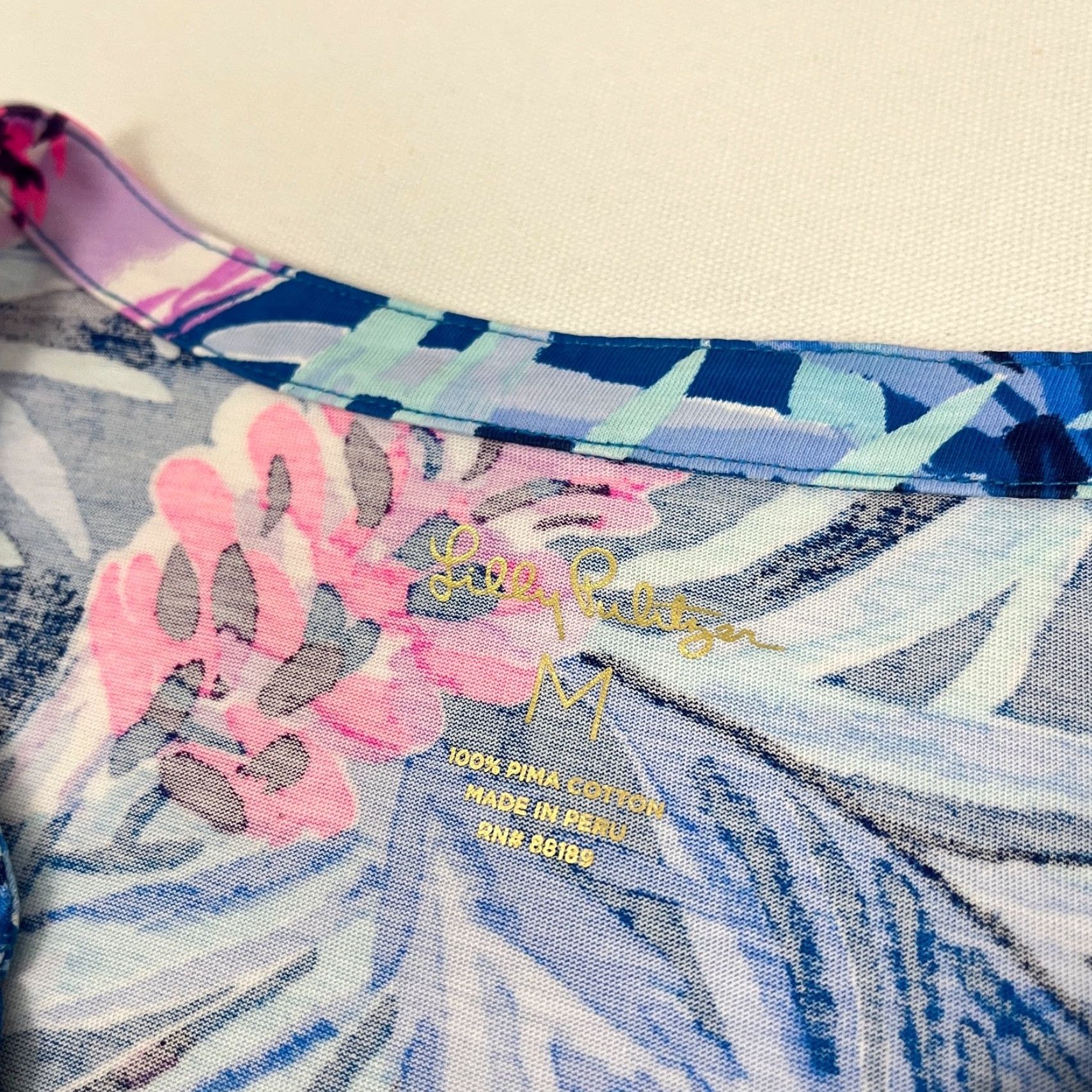 Lilly Pulitzer Lilly Pulitzer Daphne Tunic Dress Medium Peacock Tweethearts Summer Prep Womens Size M / US 6-8 / IT 42-44 - 2 Thumbnail