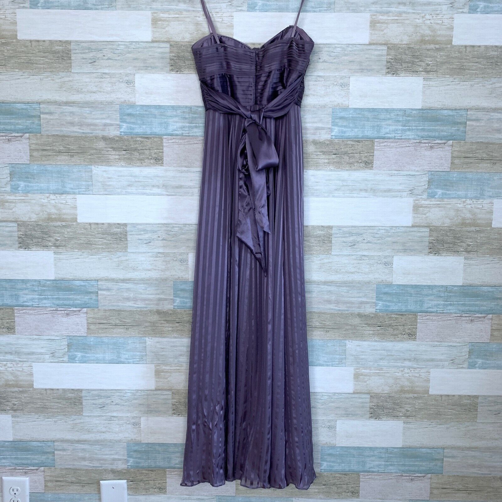 Bcbgmaxazria BCBGMaxazria Pure Silk Alicia Bridesmaid Gown Purple 0 2 Size XS / US 0-2 / IT 36-38 - 5 Thumbnail