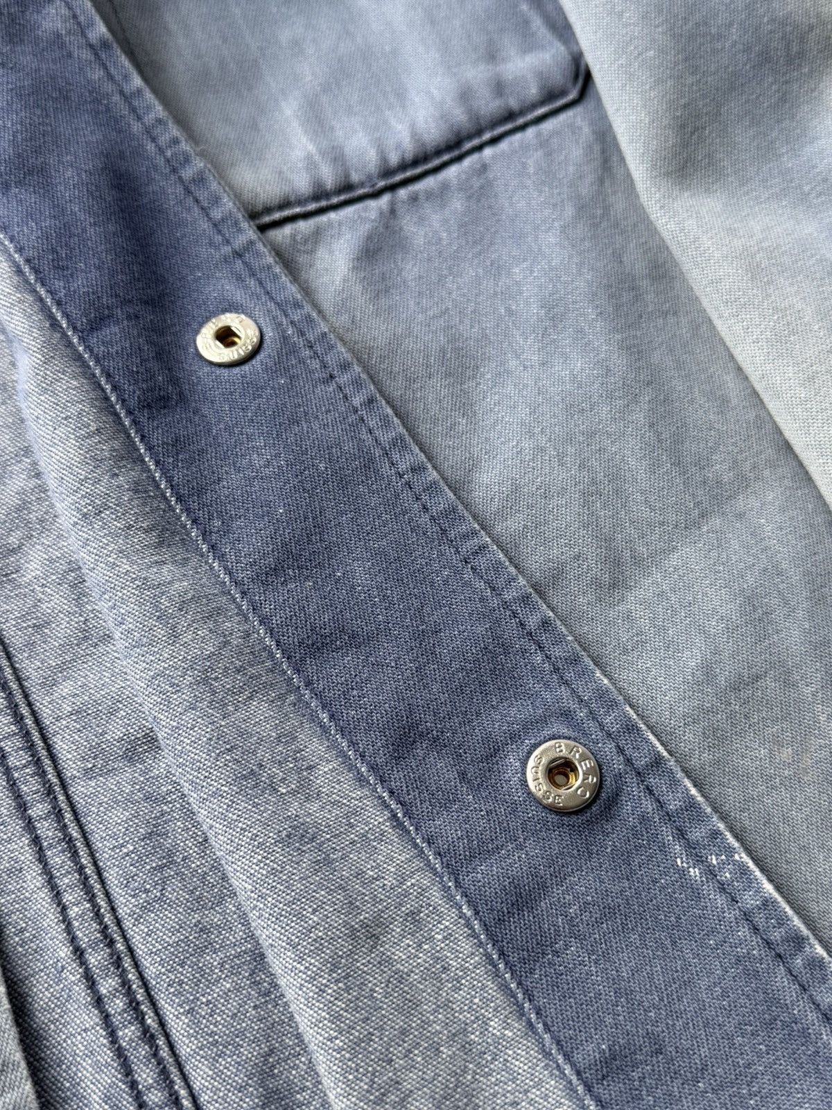 Le Laboureur Vintage 80s French Swiss Made Faded Work Chore Jacket Size US M / EU 48-50 / 2 - 13 Thumbnail