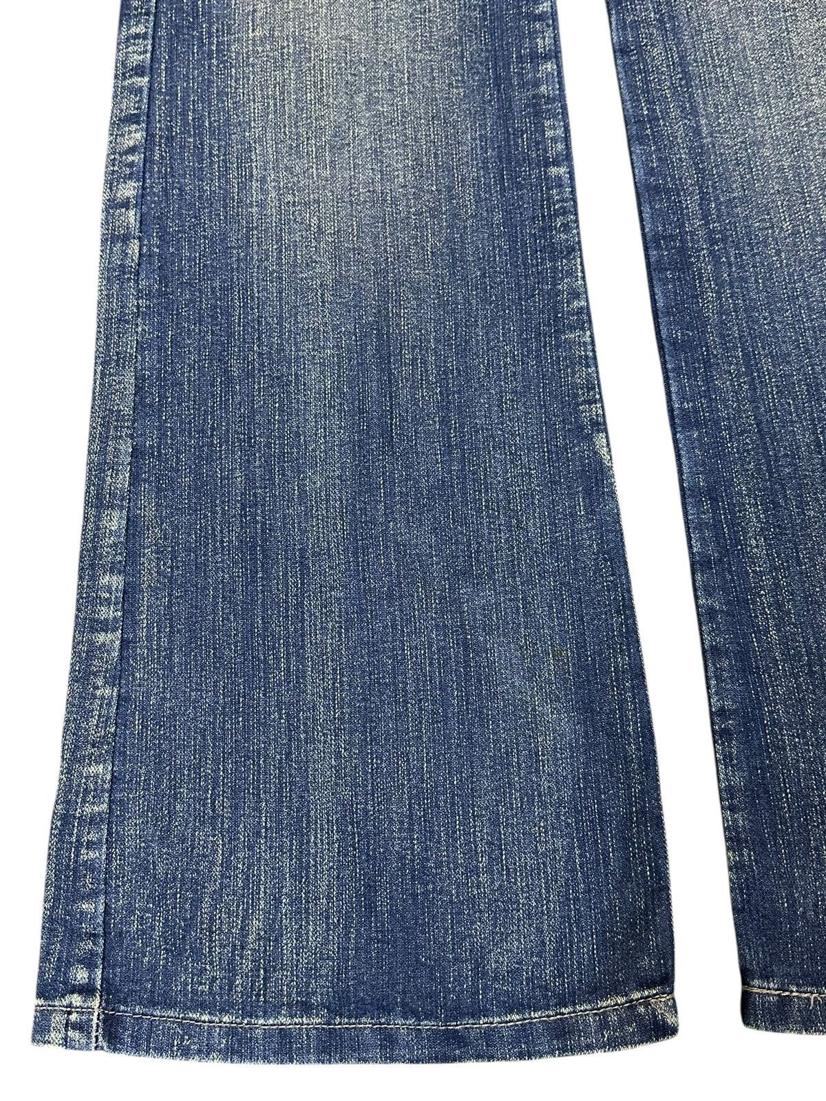 Hysteric Glamour Vintage Japanese Brand Blue Faded Wash Cargo Flare Jeans Size 29" - 7 Thumbnail