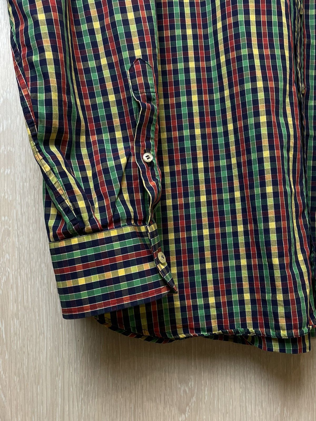 Paul & Shark × Vintage Paul & Shark Luxury Cotton Plaid Shirt Made in Italy Size US L / EU 52-54 / 3 - 6 Thumbnail