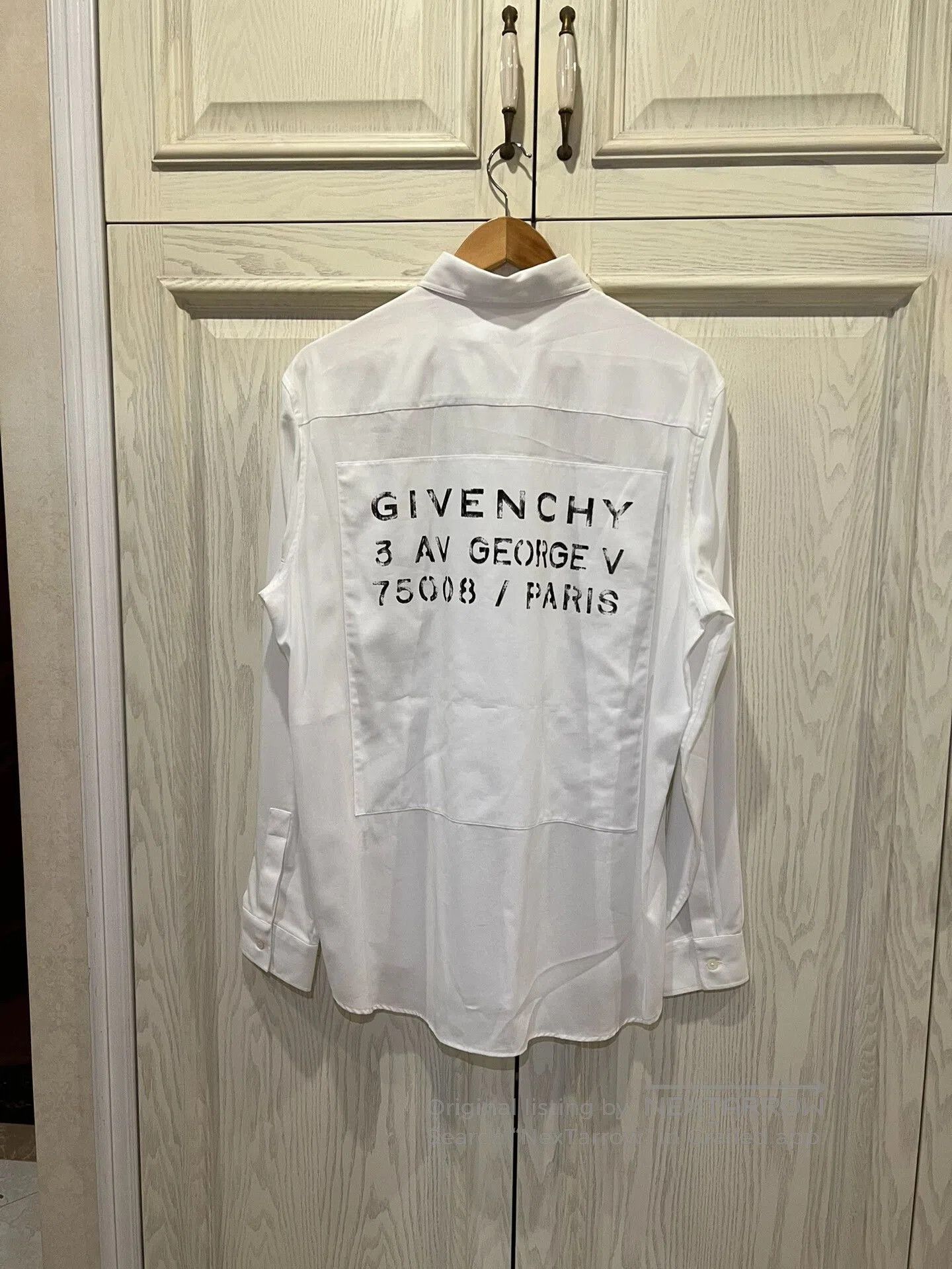 Givenchy givenchy white long sleeve shirt with logo. Size US M / EU 48-50 / 2 - 1 Thumbnail