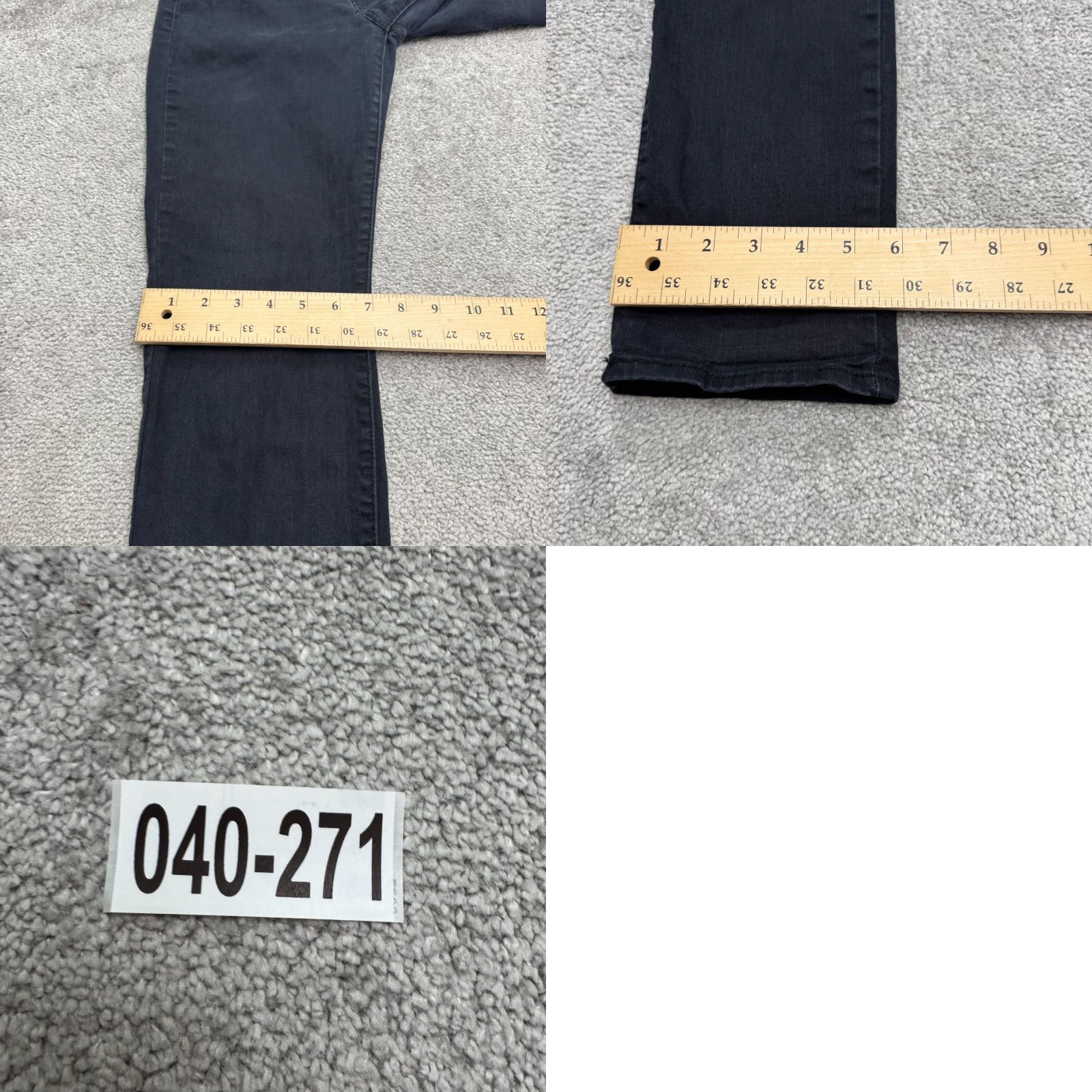 Levi's Levi's Slim Skinny Denim Jeans Womens 27 Regular Dark Black Mid Rise Cotton Stretch 5-Pocket City Streetwear Womens Jeans Size 27" / US 4 / IT 40 - 10 Thumbnail