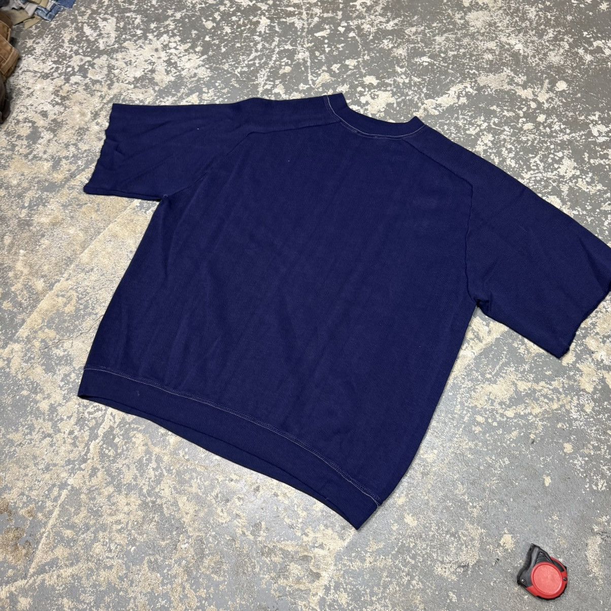 Vintage True Vintage SIU Navy Blue 70s Short Sleeve Crewneck Sweat Size US M / EU 48-50 / 2 - 10 Thumbnail
