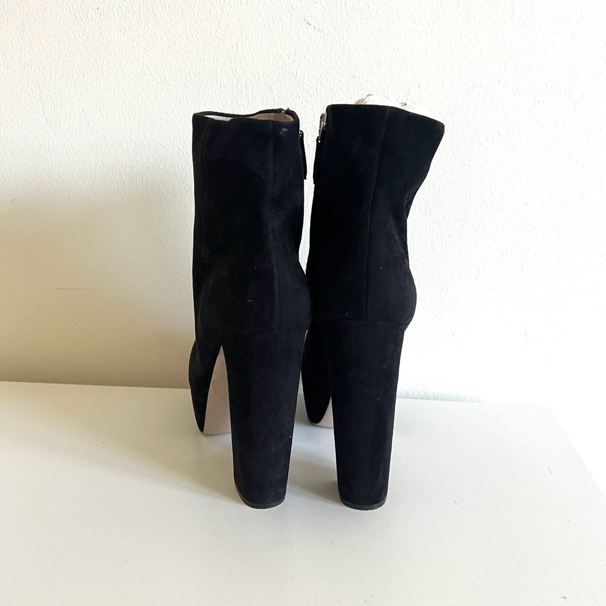 Miu Miu Miu Miu black suede platform boots size 40 Size US 10 / IT 40 - 3 Thumbnail