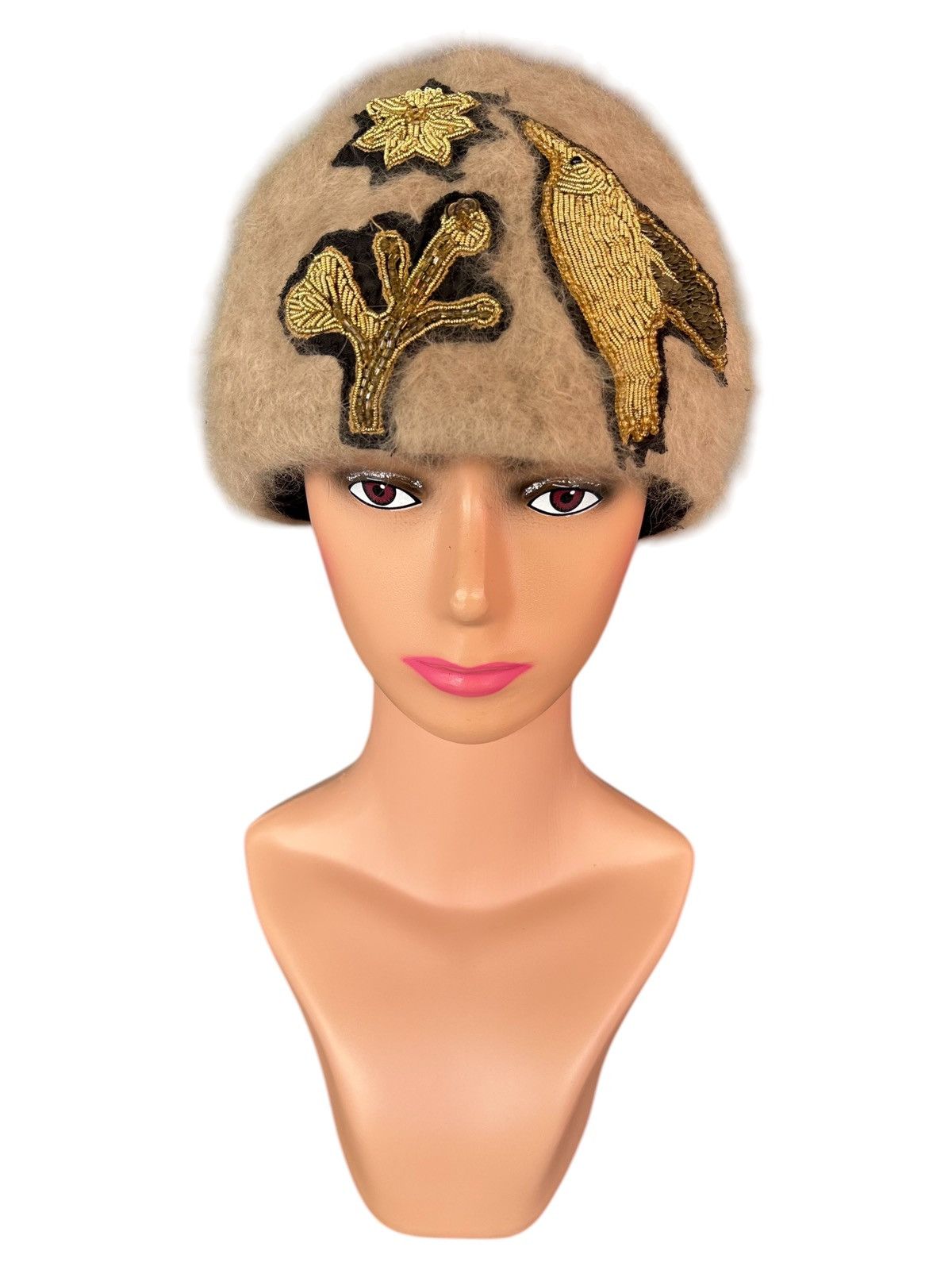 Japanese Brand × Kapital × Vintage Made in Japan Weave Toshi Hairy Fur Big Hats Size ONE SIZE - 1 Thumbnail