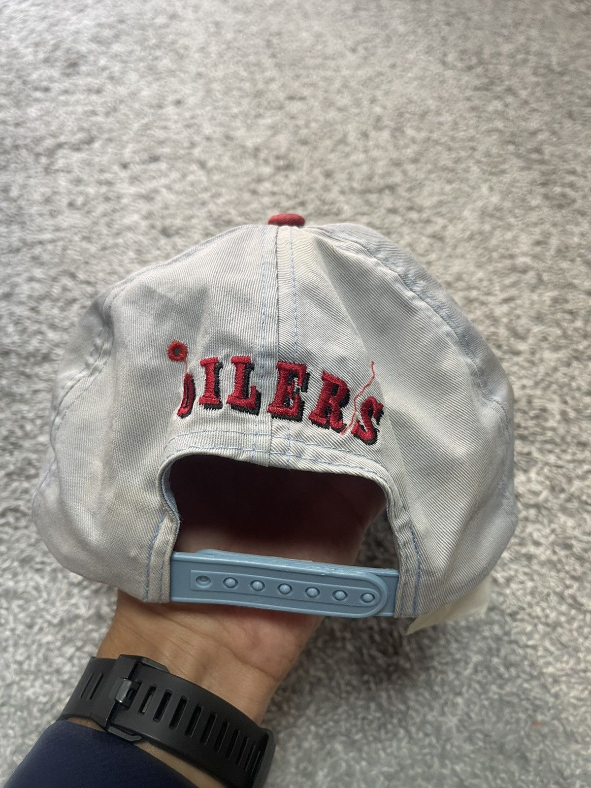 All Sport Vintage AJD Houston Oilers NFL Snapback Hat Cap Cap Two Tone Size ONE SIZE - 2 Thumbnail