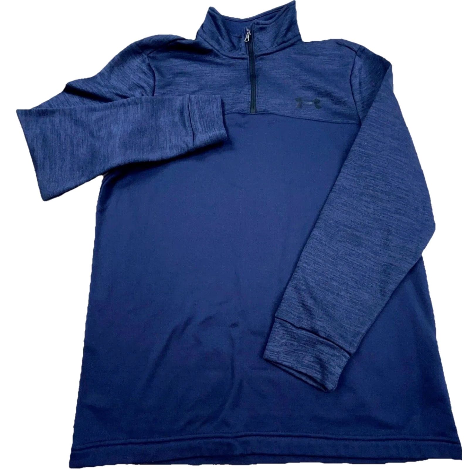 Under Armour Under Armour Sweatshirt Men Small Blue Pullover 1/4 Zip Mock Neck Regular Fit Sports Navy A3 Size US S / EU 44-46 / 1 - 2 Thumbnail