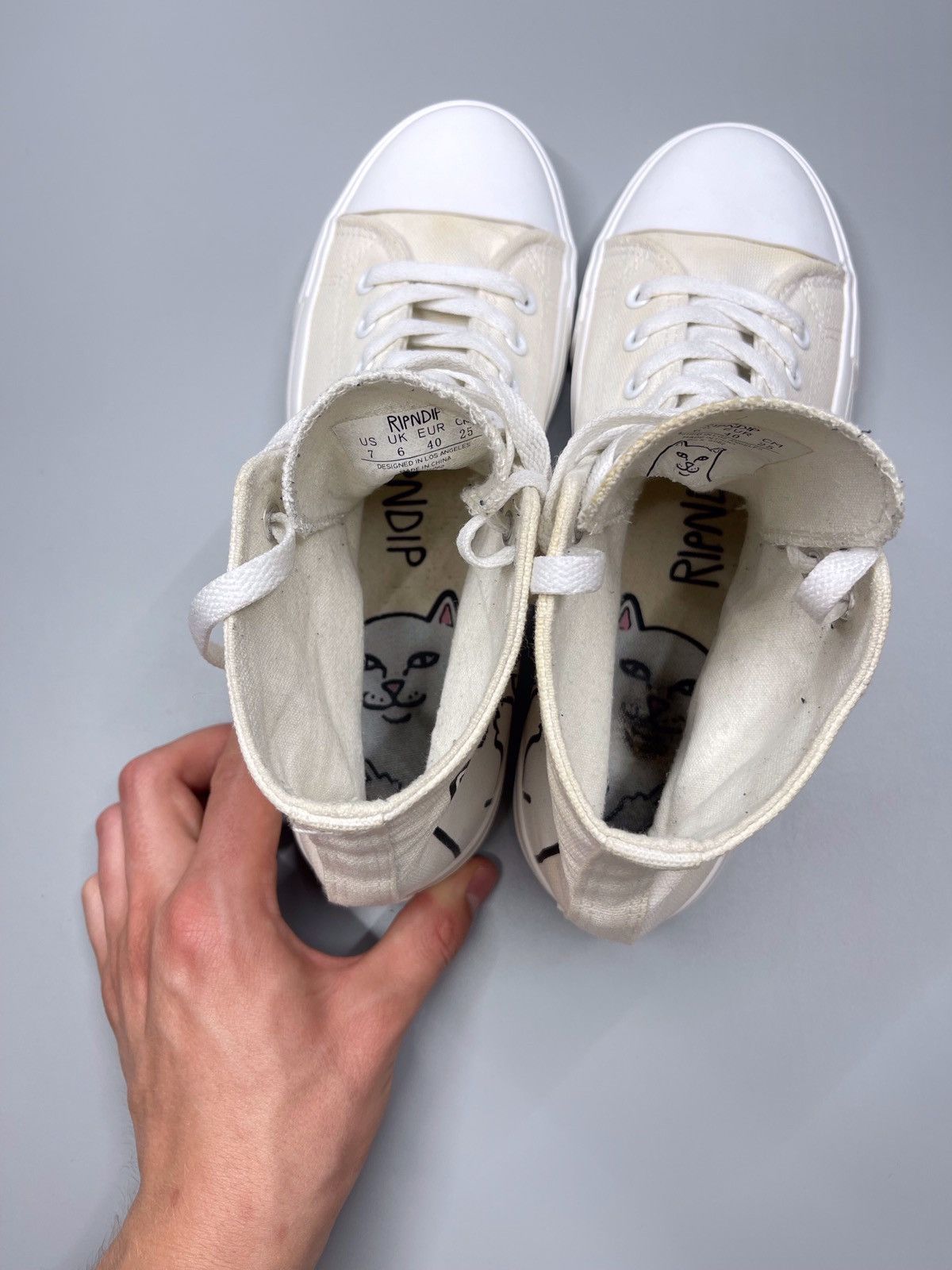 Hook-Ups × RIPNDIP Y2k Rip N Dip Hi-Top Sneakers Size US 7 / EU 40 - 12 Thumbnail