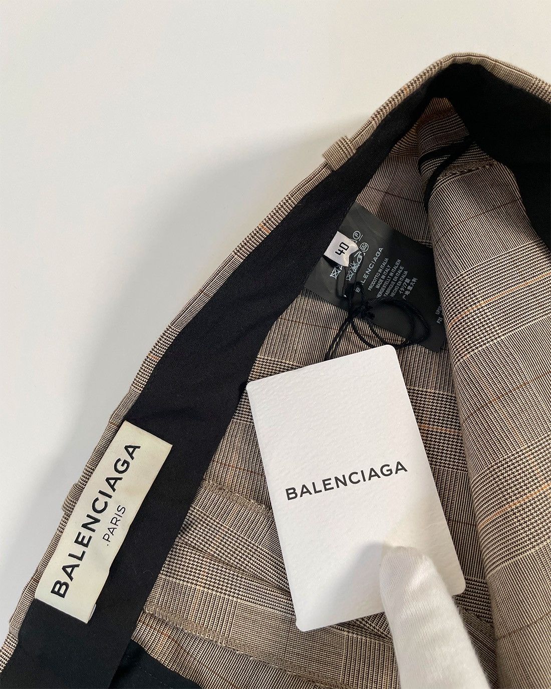 Balenciaga BALENCIAGA SS 17 Checked Shorts Size US 31 - 3 Thumbnail