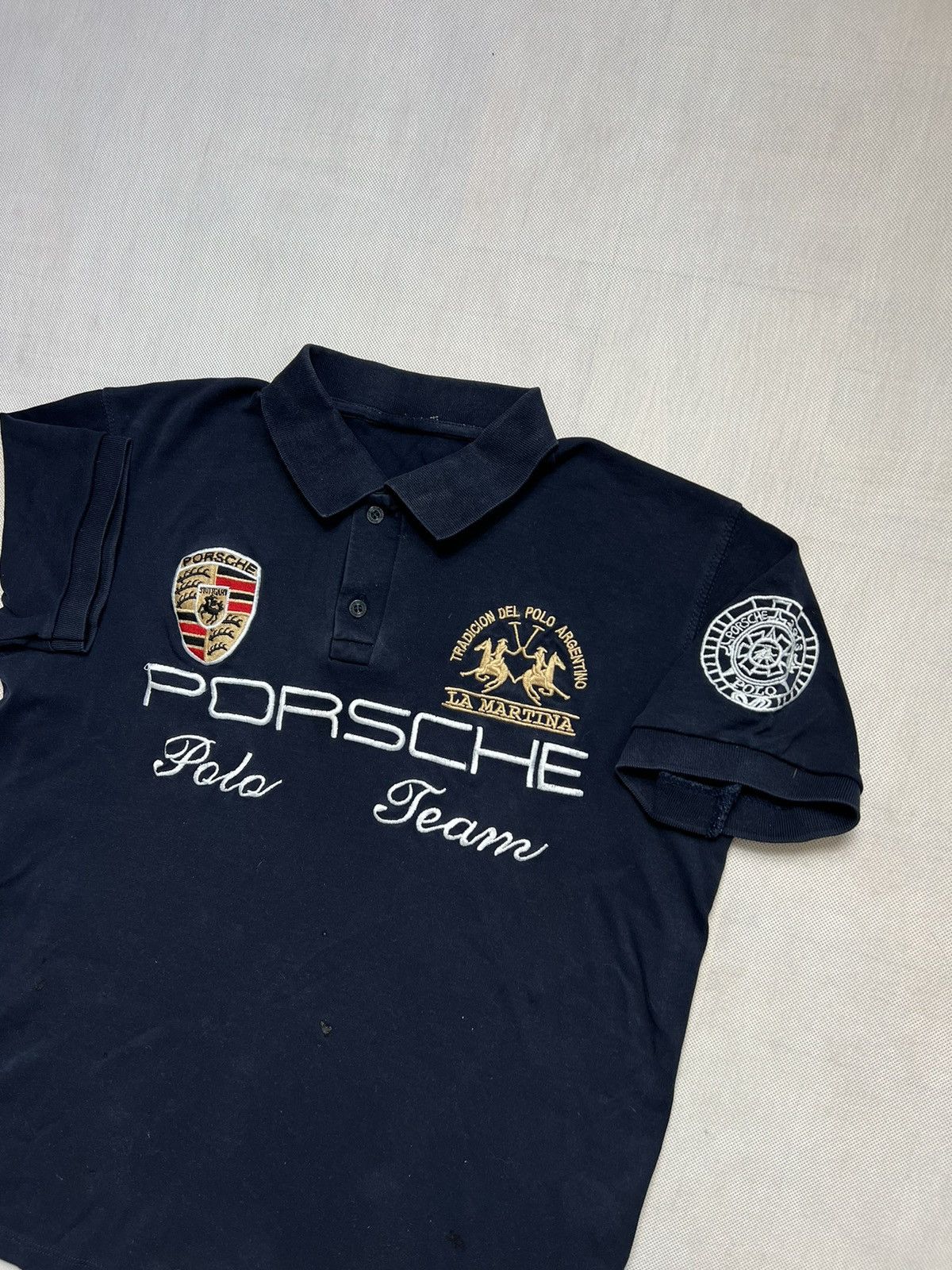 Porsche Design × Vintage Tshirt La Martina Porsche Racing Nascar Size US M / EU 48-50 / 2 - 2 Thumbnail
