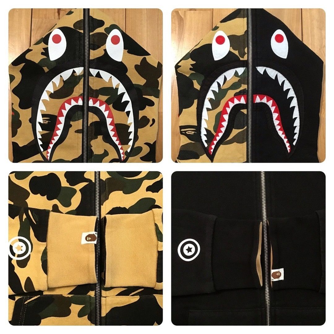 Bape 🔥Reversible🔥 BAPE camo Shark Full Zip Hoodie a bathing ape Size US M / EU 48-50 / 2 - 6 Thumbnail