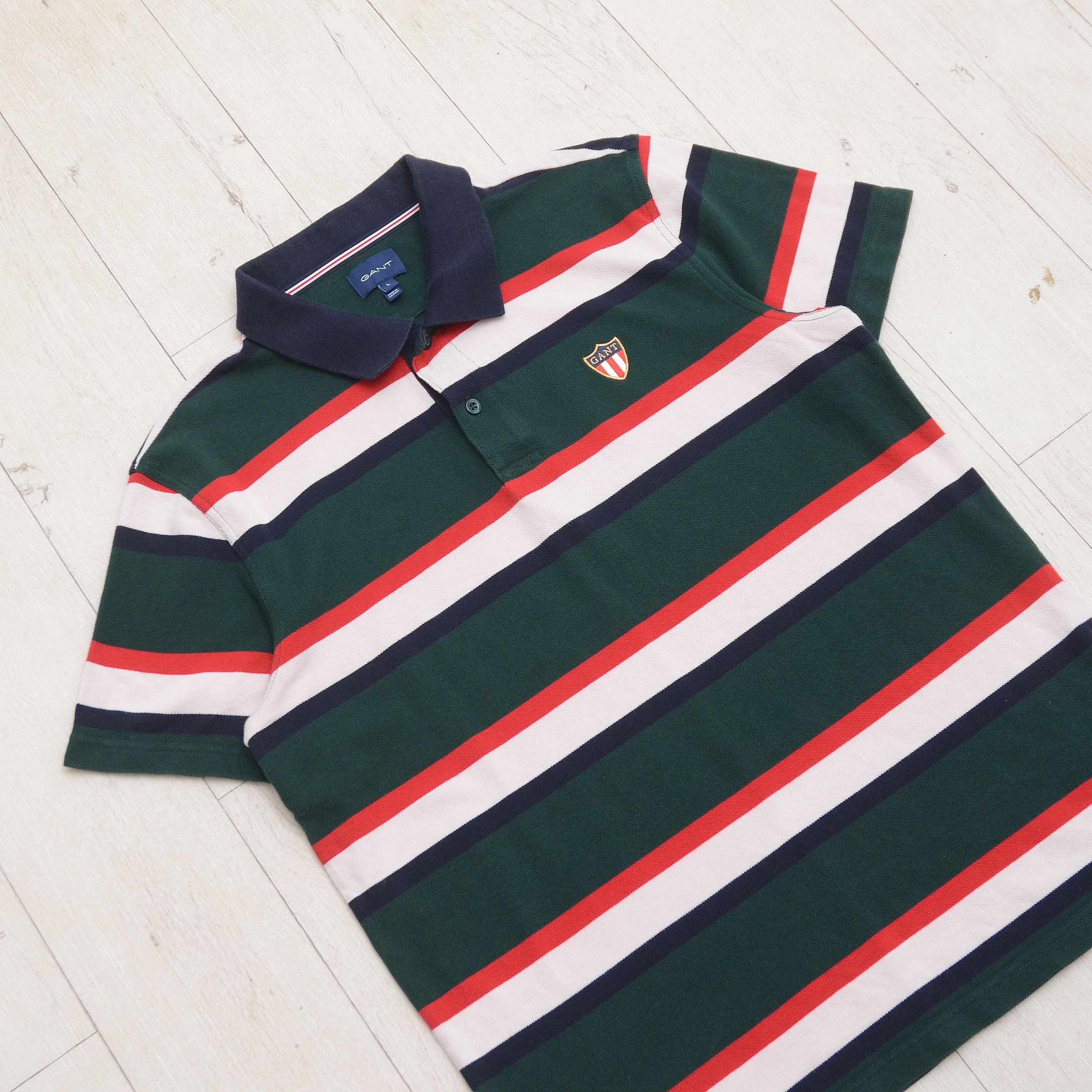 Gant Gant Polo Shirt Men’s Size M-L Stripe Casual Designer Size US M / EU 48-50 / 2 - 2 Thumbnail