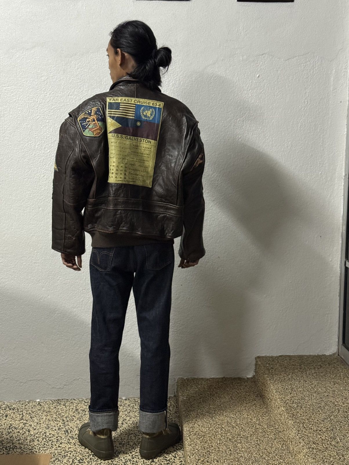 Avirex Vintage Avirex Leather Jacket Top Gun Maverick Full Patches Size US S / EU 44-46 / 1 - 24 Thumbnail